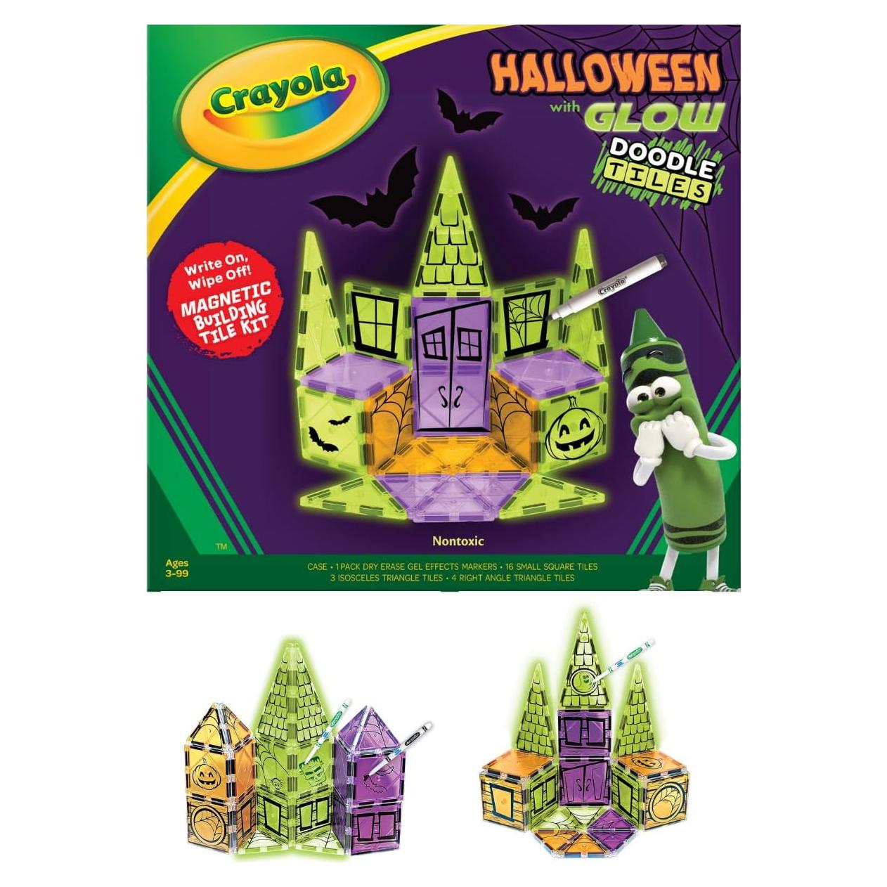 Set de Azulejos Magnéticos Halloween Glow Crayola - 25 Piezas