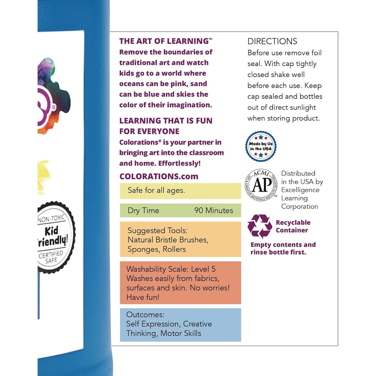 Pintura Tempera Lavable Color Magenta 1 Galón Sin Parabenos