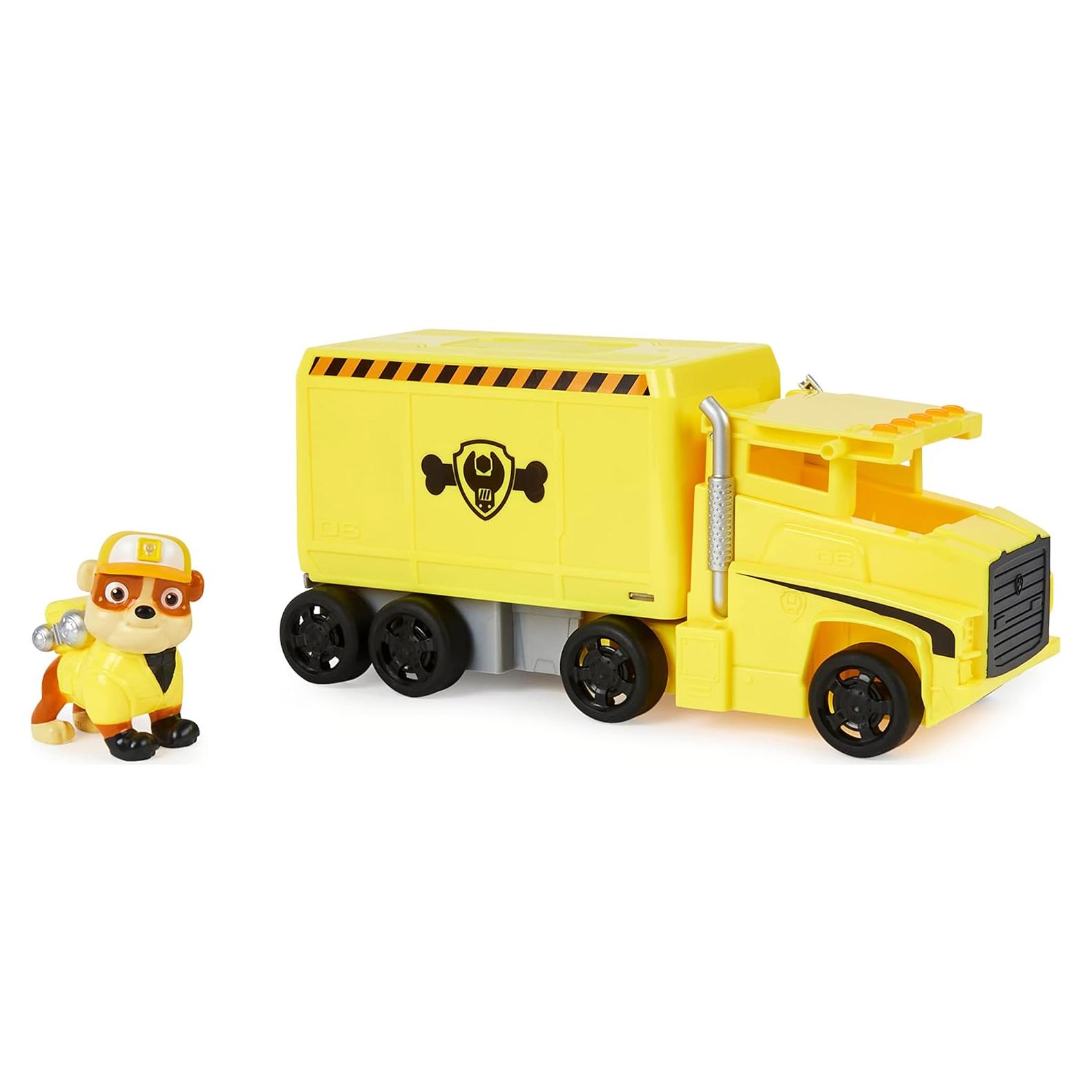 Camión de Rescate Rubble PAW PATROL - Juguete Transformable 26cm
