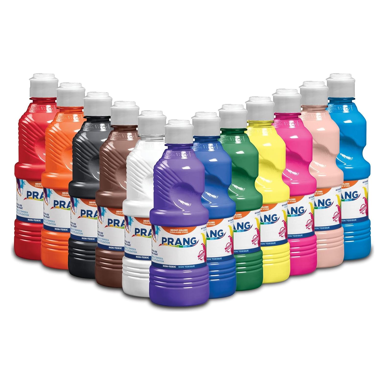 Pintura Tempera Líquida Prang 12 Colores 16 Oz. (473 ml)