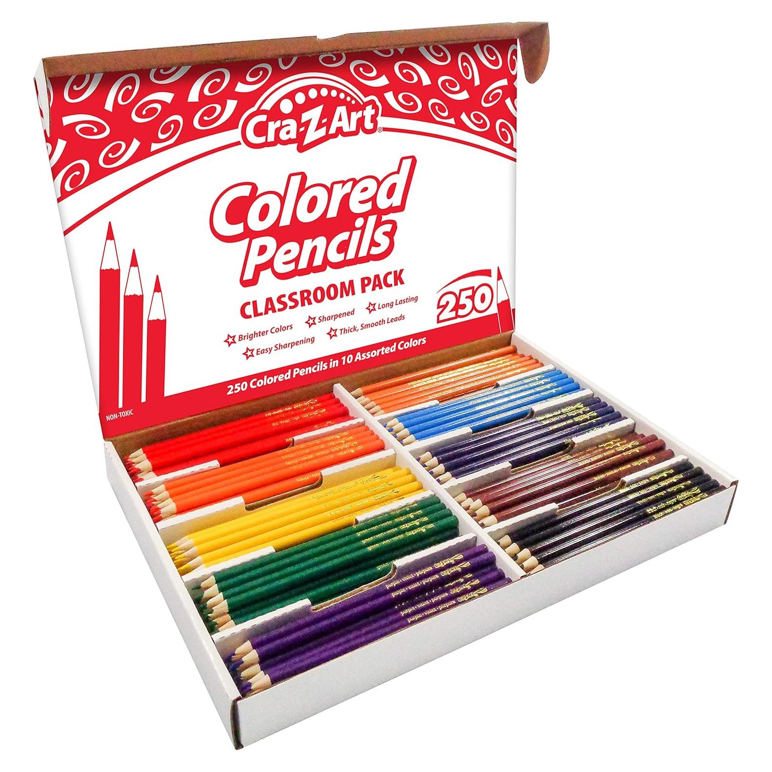 Lápices de Colores Cra-Z-Art 250ct 10 Colores Variados