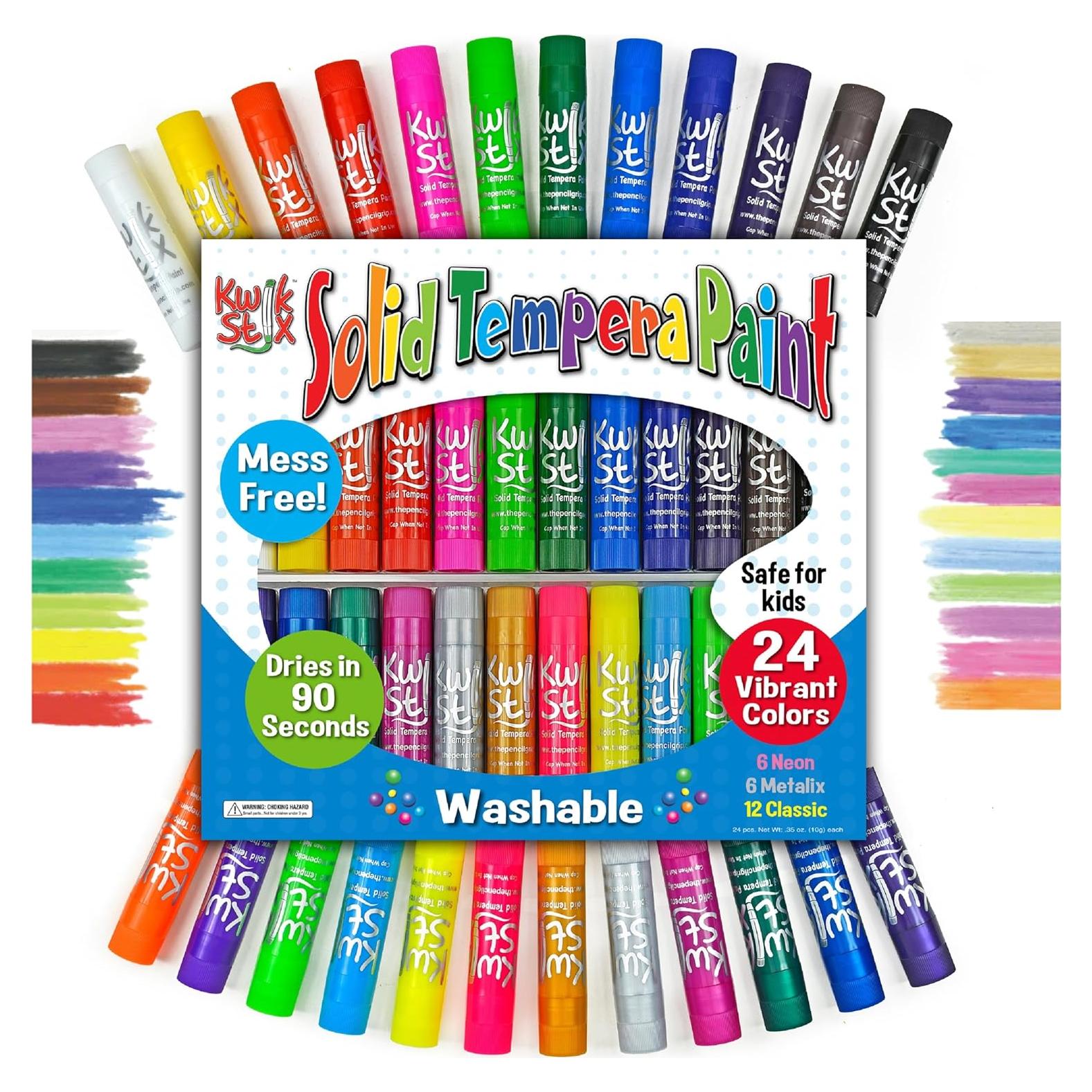 Kwik Stix Pintura Tempera Sólida 24 Colores Lavables