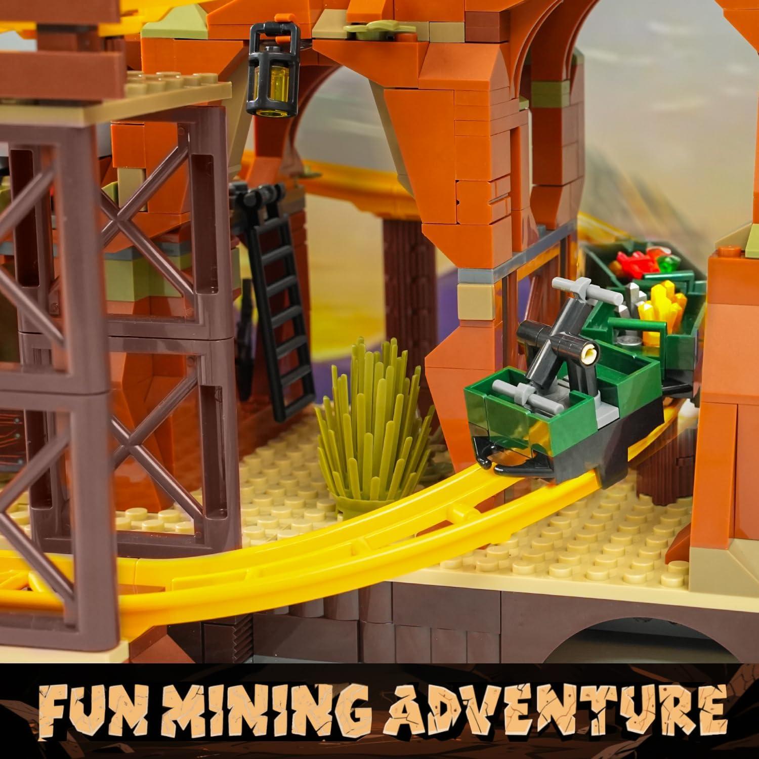 Juego de Construcción Montaña Rusa INSOON 1270PCS para 10+