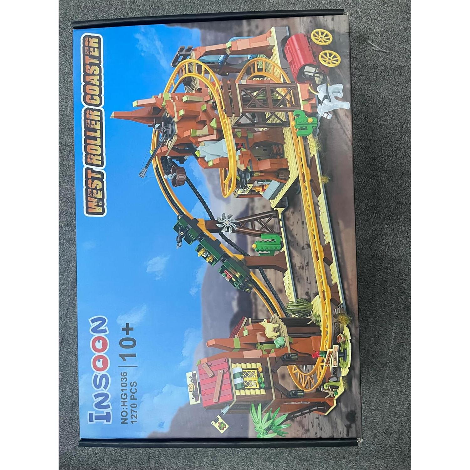 Juego de Construcción Montaña Rusa INSOON 1270PCS para 10+