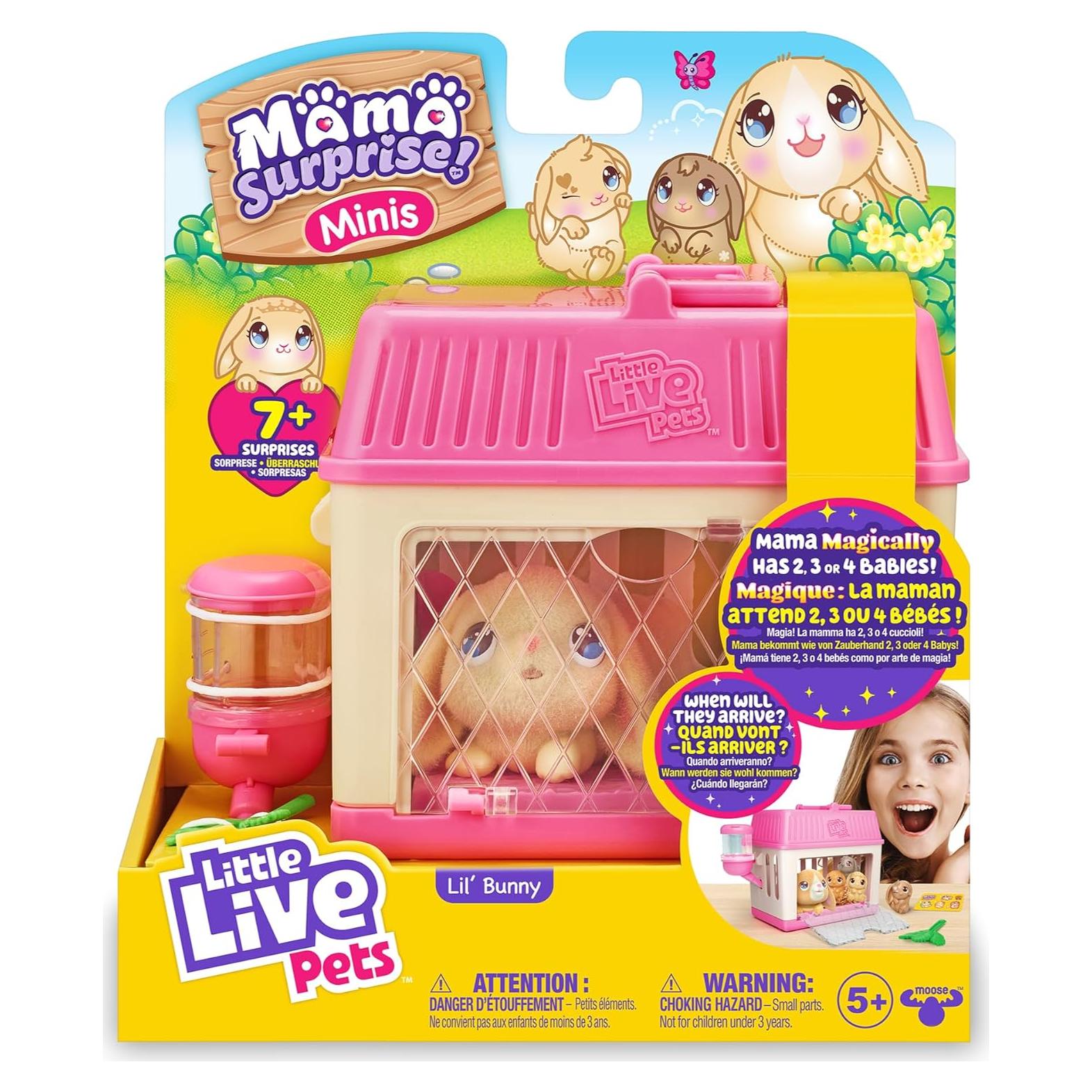 Little Live Pets Mama Sorpresa Mini Conejo Interactivo 408g