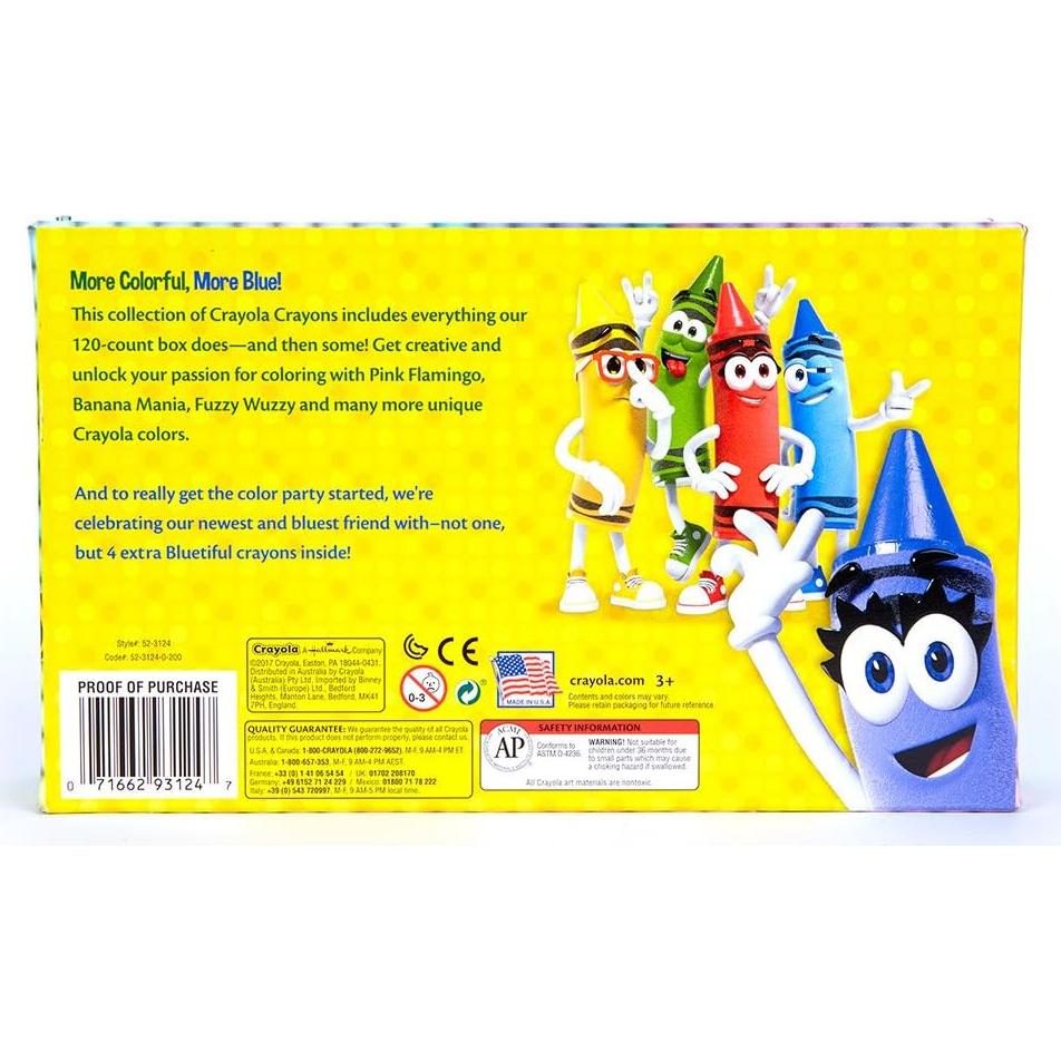 Crayones Crayola 124 colores Bluetiful 0.82 kg