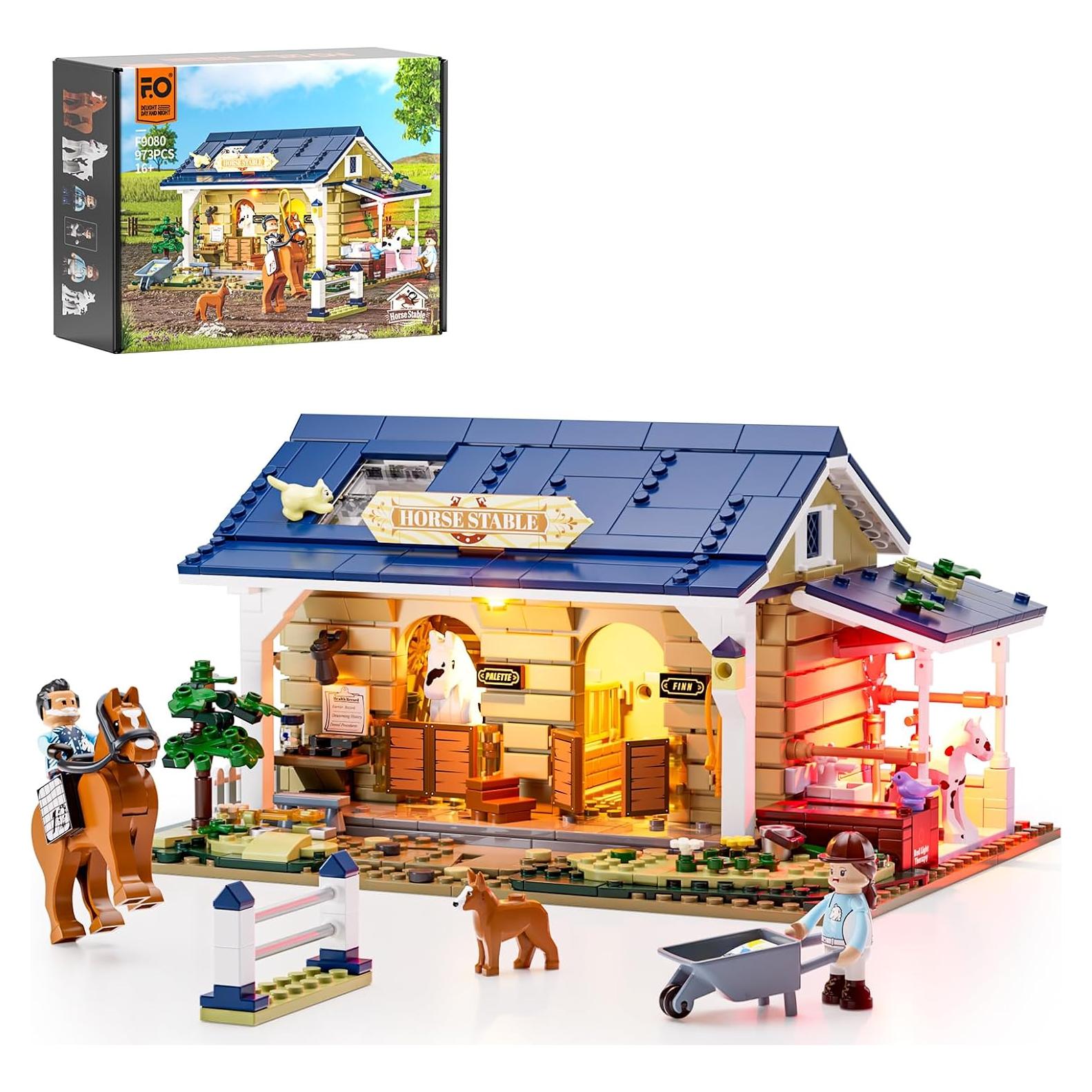 Set de Bloques de Construcción Iluminados FUNWHOLE 973 Pcs
