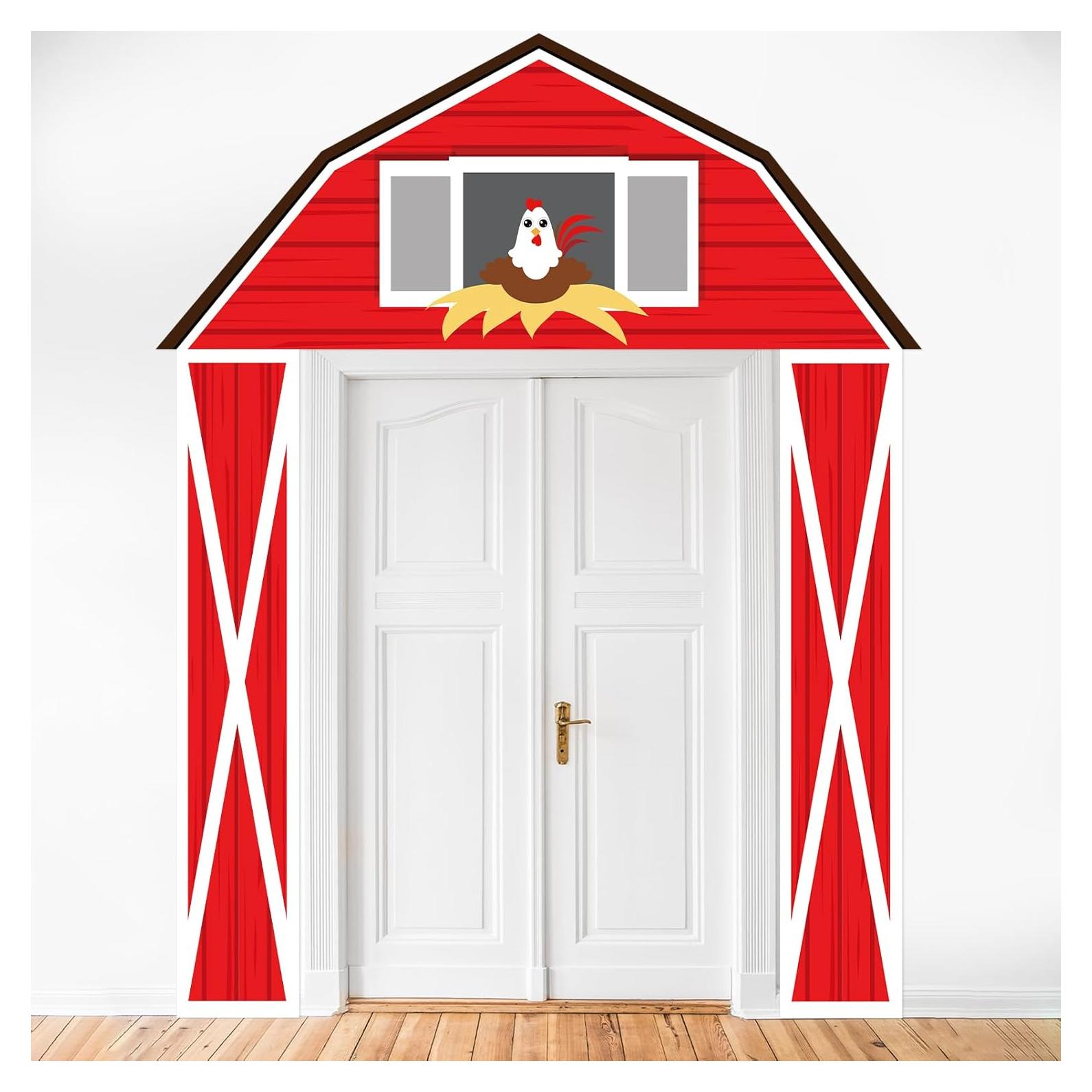 Banner de Fiesta de Animales de Granja CHUNNIN 184x76cm