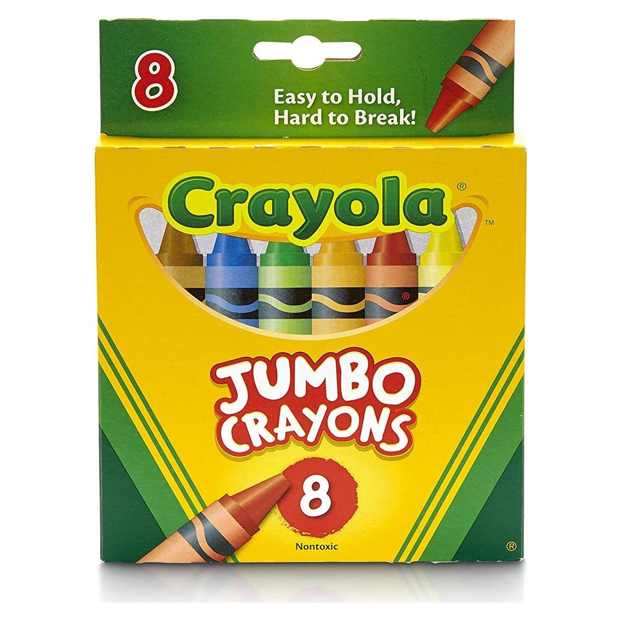 Crayones Grandes Crayola, Caja de 8 Colores Asortidos