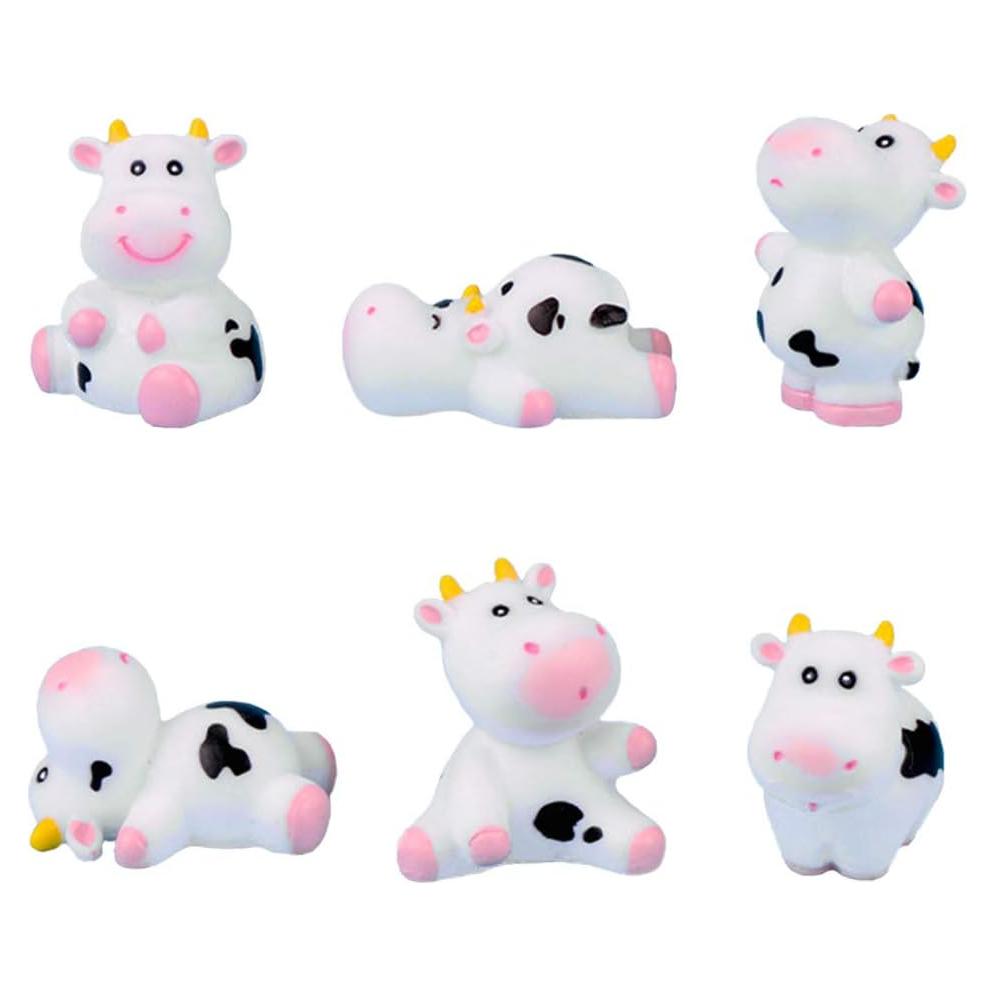 Conjunto de 6 Figuras de Vaca MAOMIA para Jardines y Pasteles