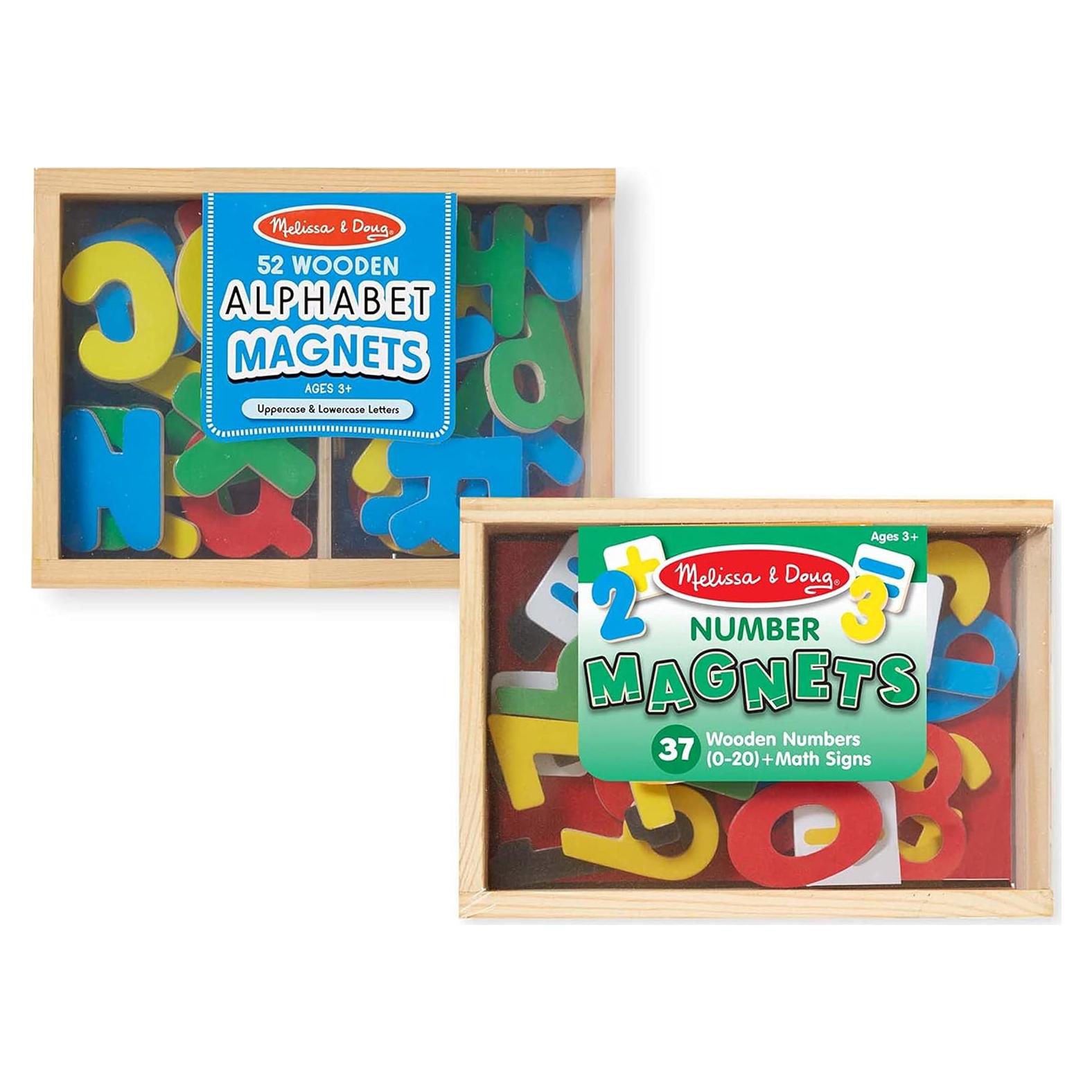 Juego Magnético de Letras y Números Melissa & Doug - 89 Imánes de Madera