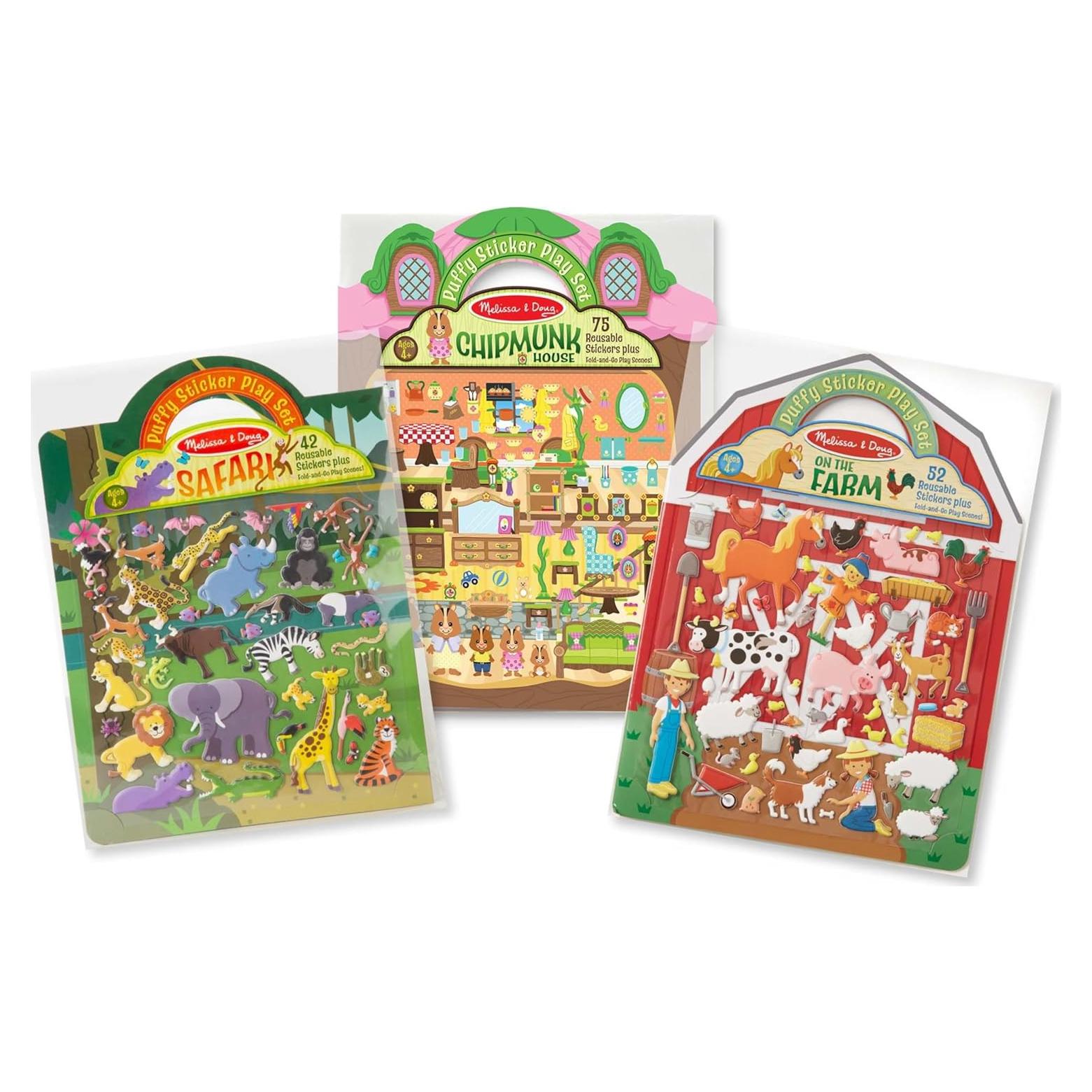 Set de Libros de Actividades Melissa & Doug - 3 Temas con Stickers