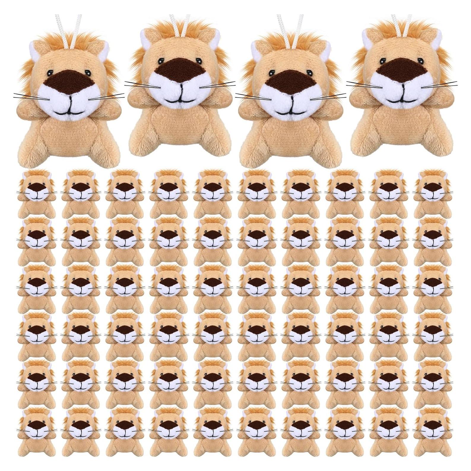 Shappy 100 Mini Juguetes de Peluche León 6.5x5 cm