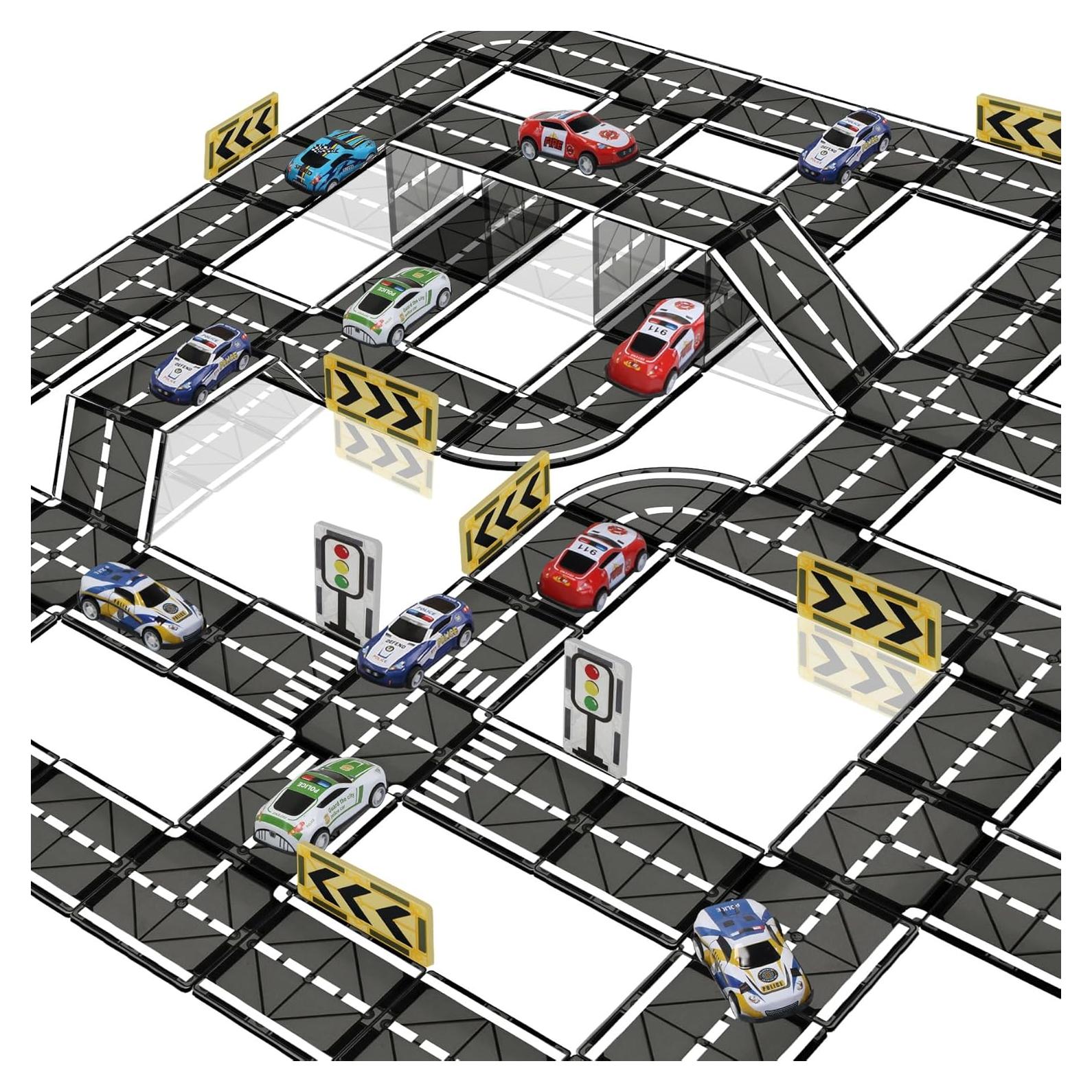 Juego de Piezas Magnéticas de Carretera SKTMYY 32 Piezas