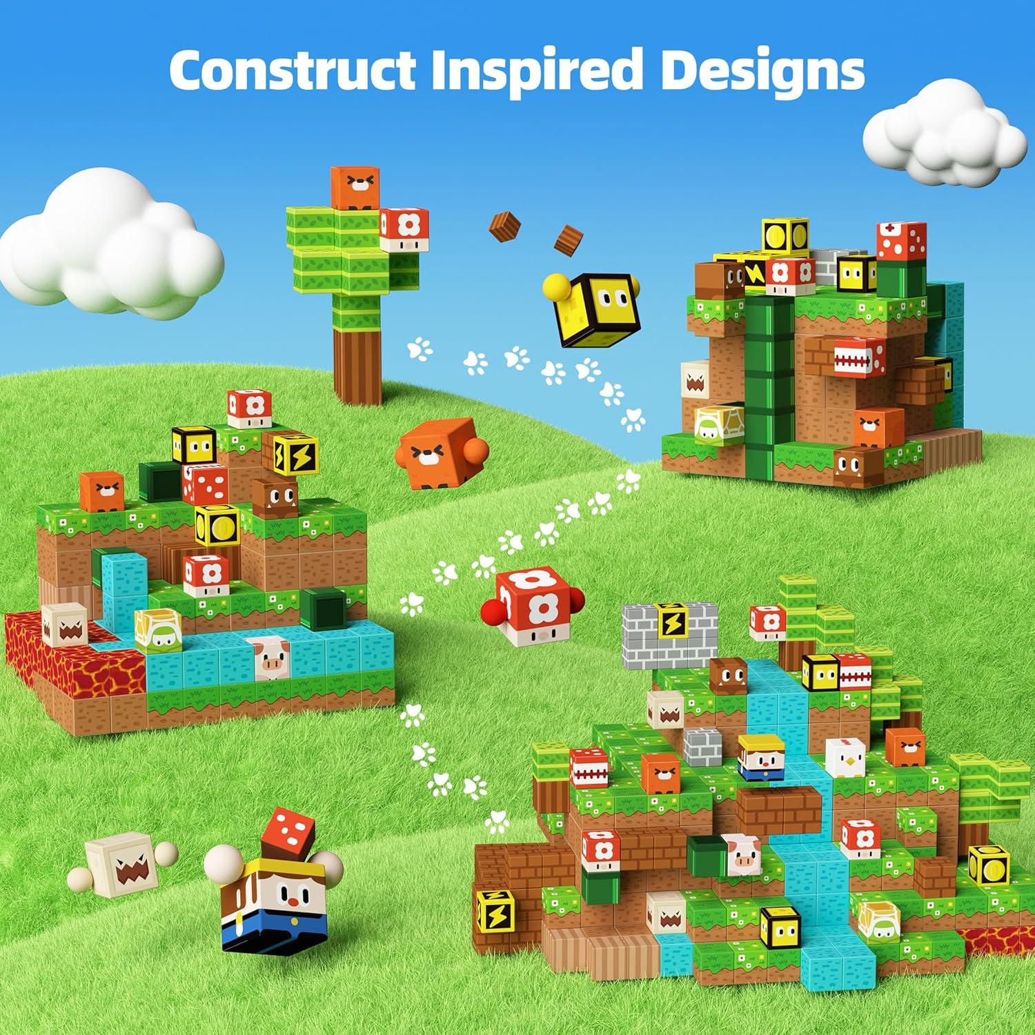 Bloques Magnéticos GobiDex 48pcs Juguetes de Construcción 3+