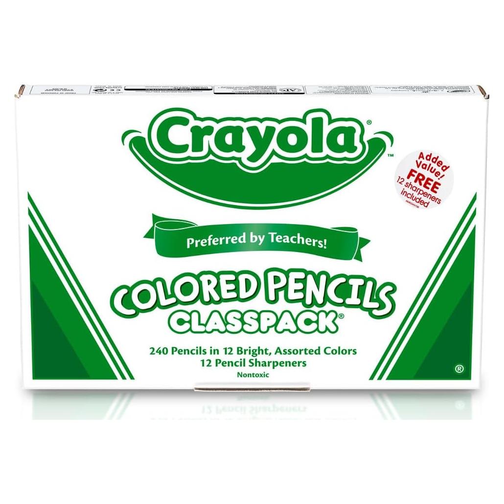 Lápices de Colores Crayola Classpack 240 Ct, No Tóxicos