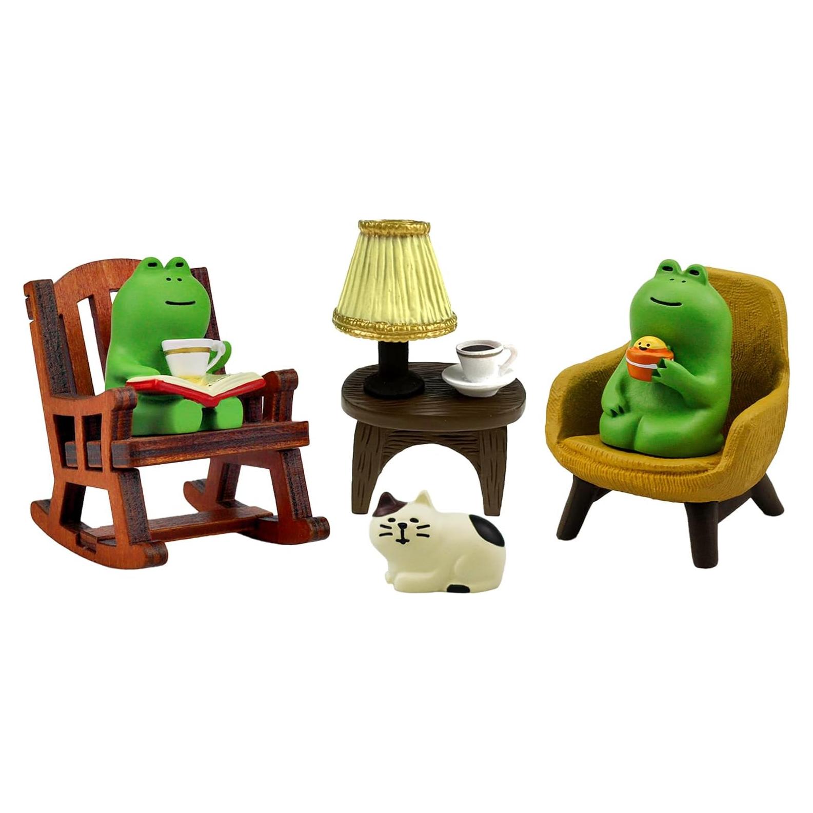 Estatuillas de Ranas Lindas Refintural - Conjunto Verde 1