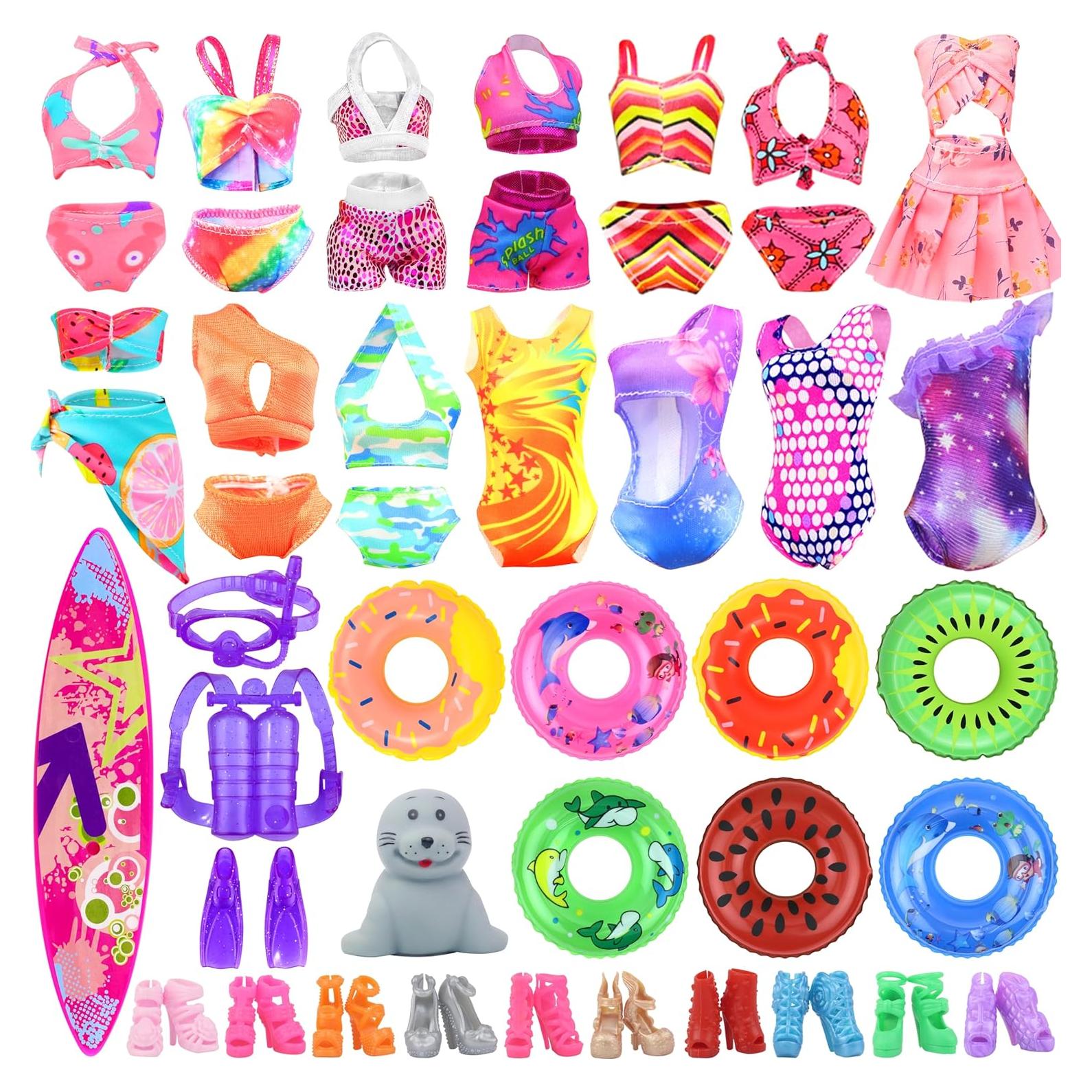 Ecore Fun Set de Trajes de Baño y Accesorios para Muñecas 11.5"