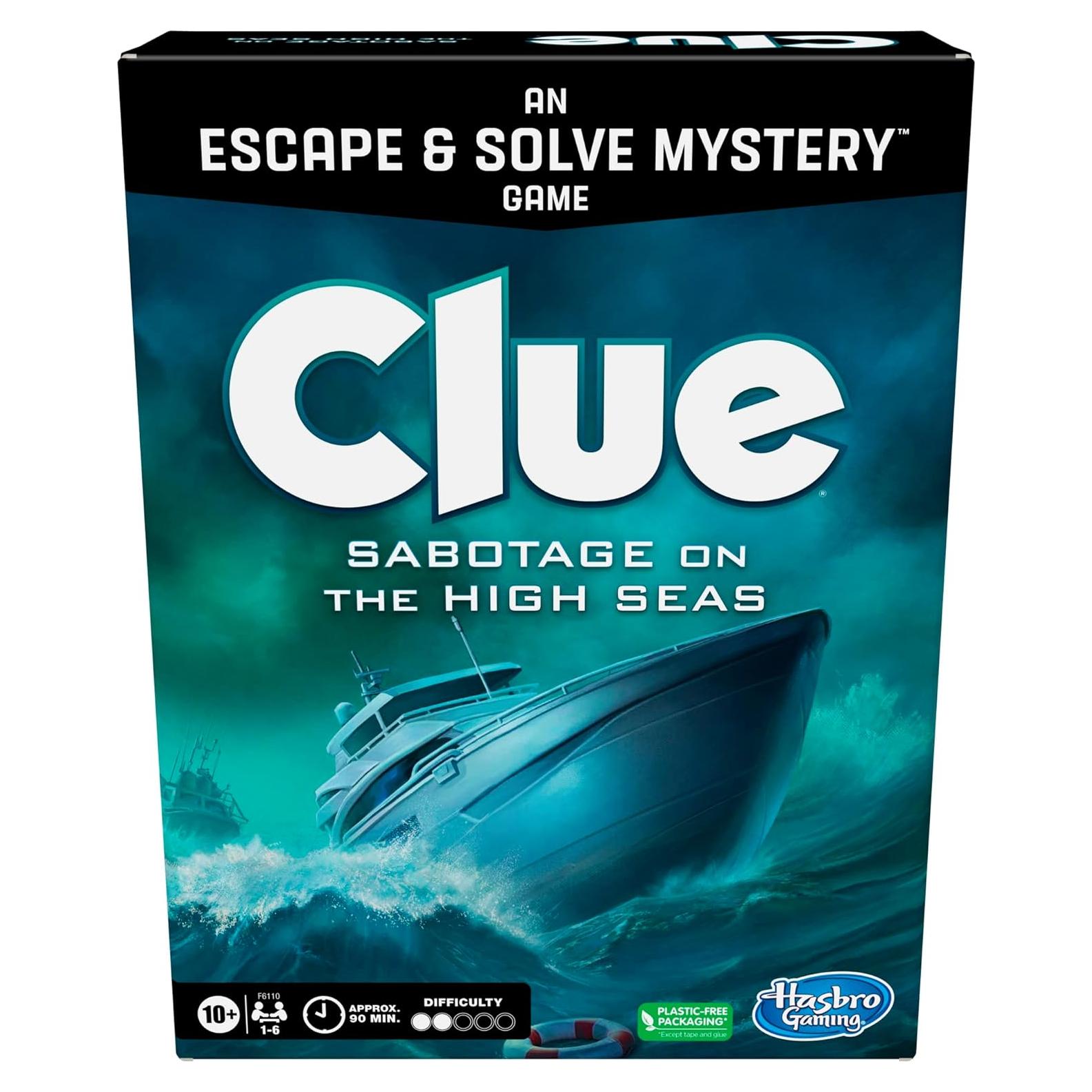 Juego de Mesa Clue Hasbro Sabotaje en los Mares Altos