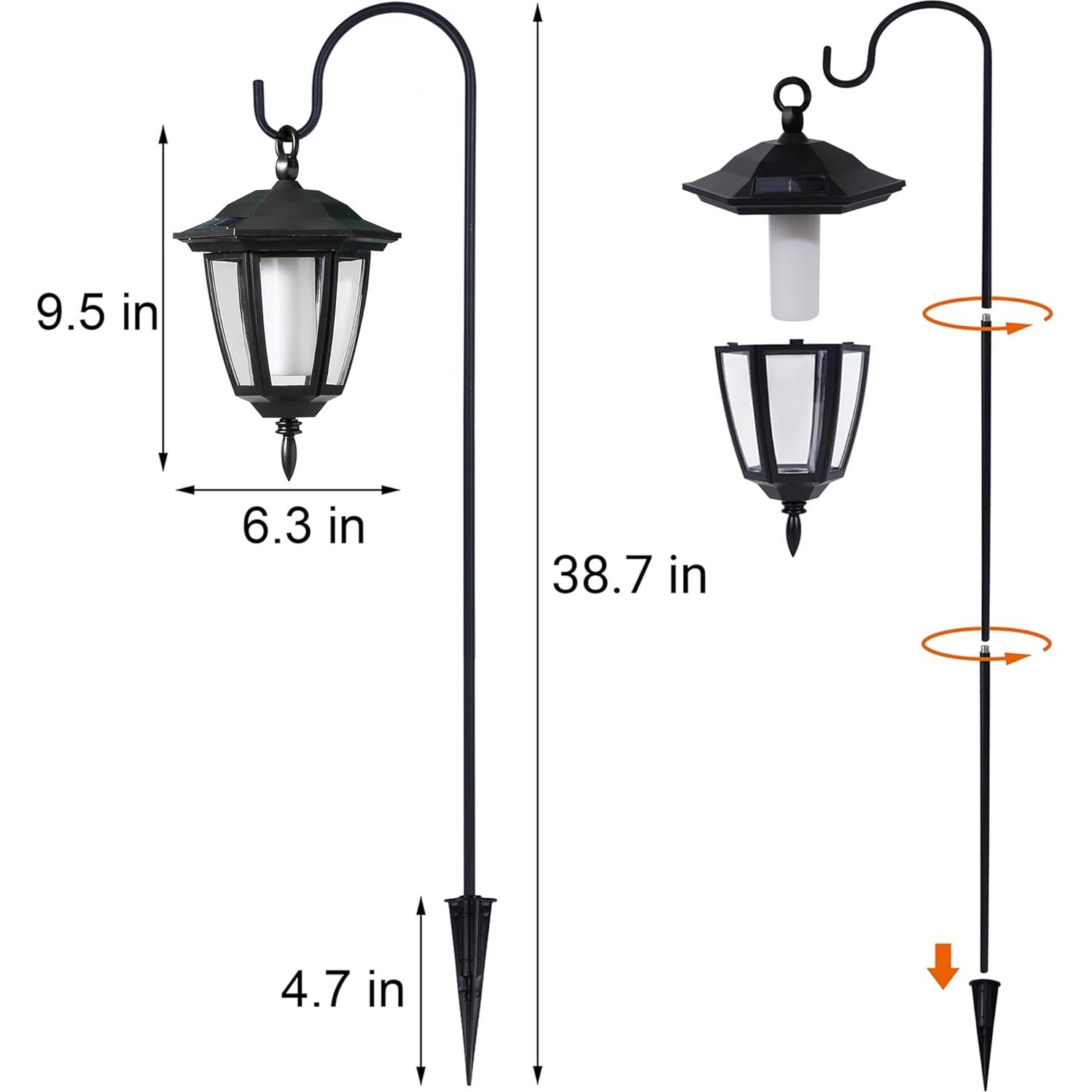 Luces Colgantes de Llama Solar Dynaming 2 Piezas LED Jardín