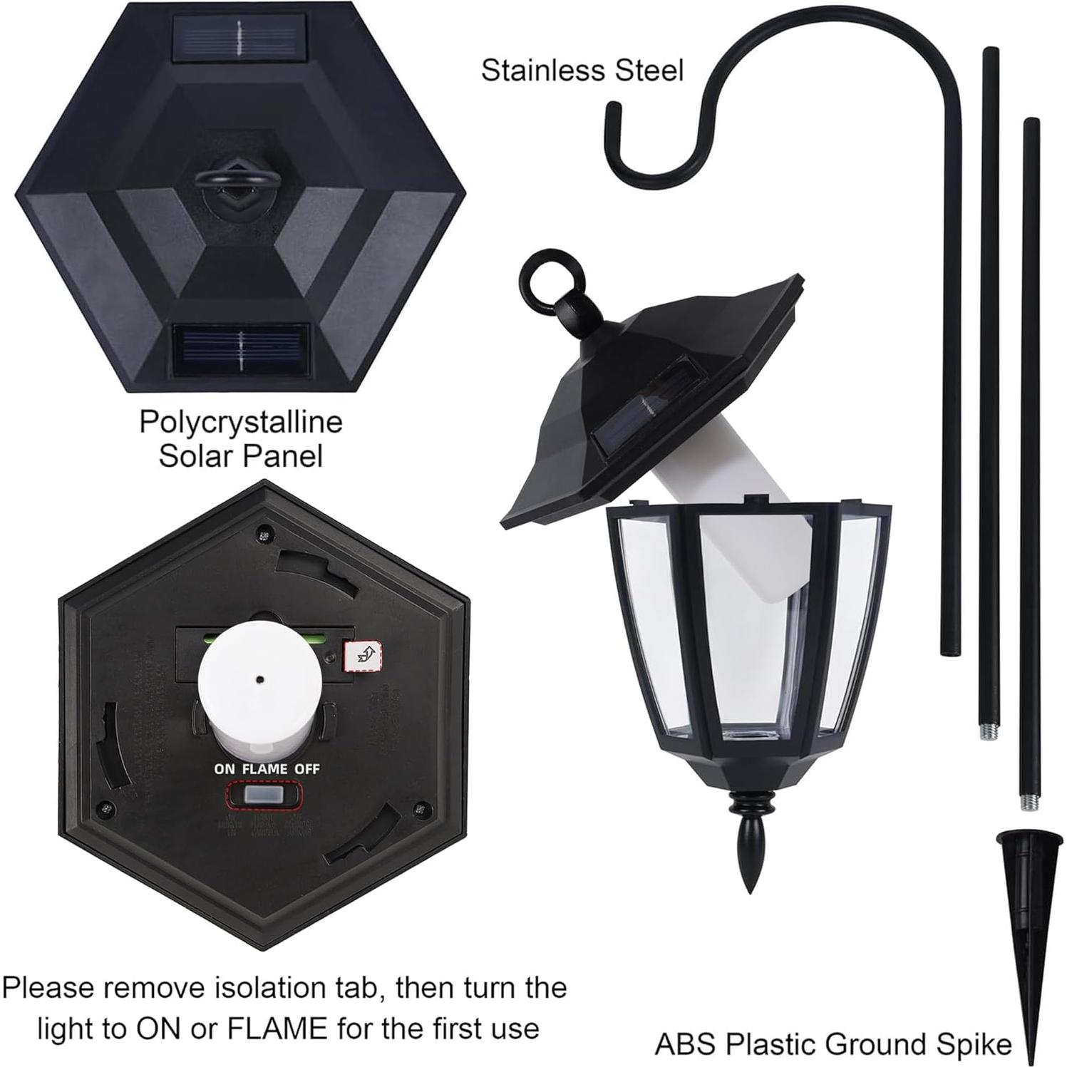 Luces Colgantes de Llama Solar Dynaming 2 Piezas LED Jardín