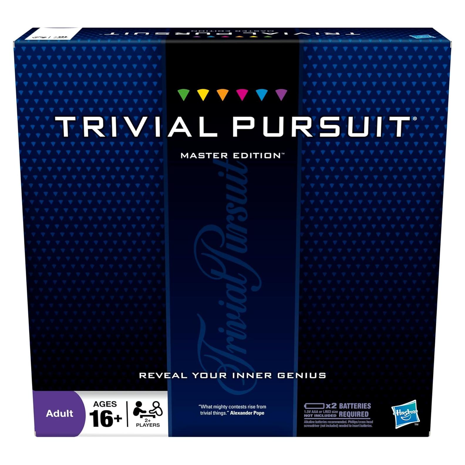 Juego de Mesa Hasbro Trivial Pursuit Edición Maestra 2950 Preguntas
