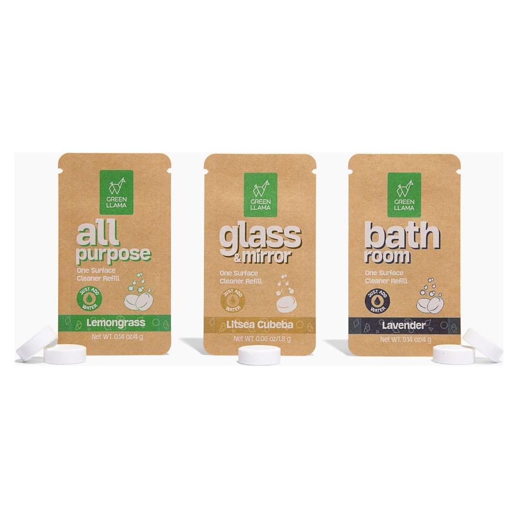 Kit de Limpieza Natural Green Llama - Tabletas Ecológicas Multiuso