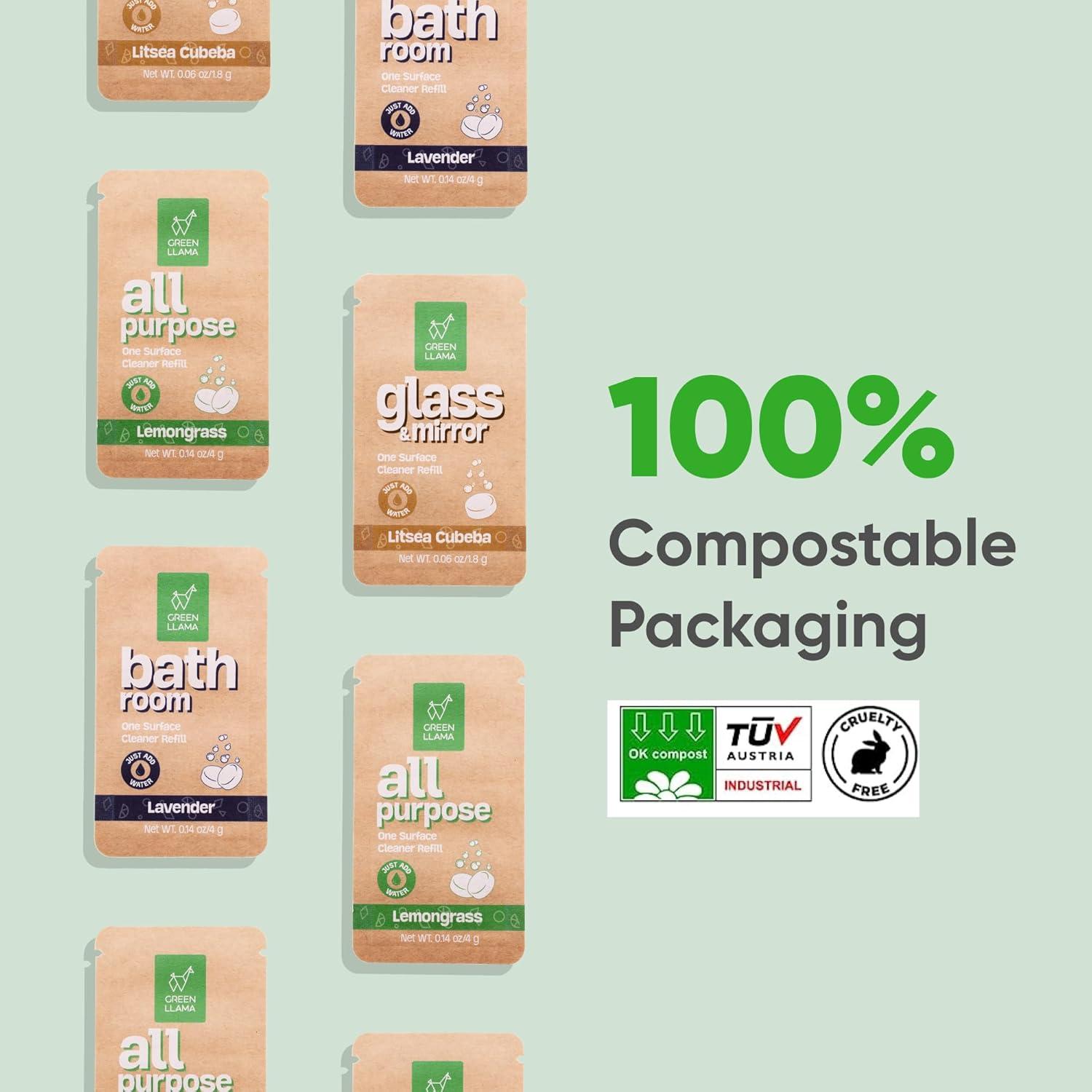 Kit de Limpieza Natural Green Llama - Tabletas Ecológicas Multiuso