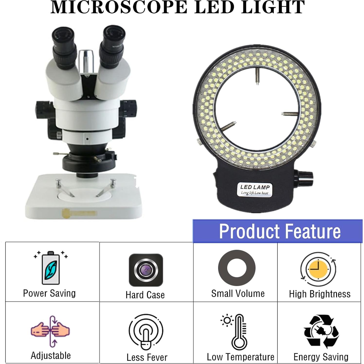 Iluminador LED Anular para Microscopio MeYourRow 144W Negro