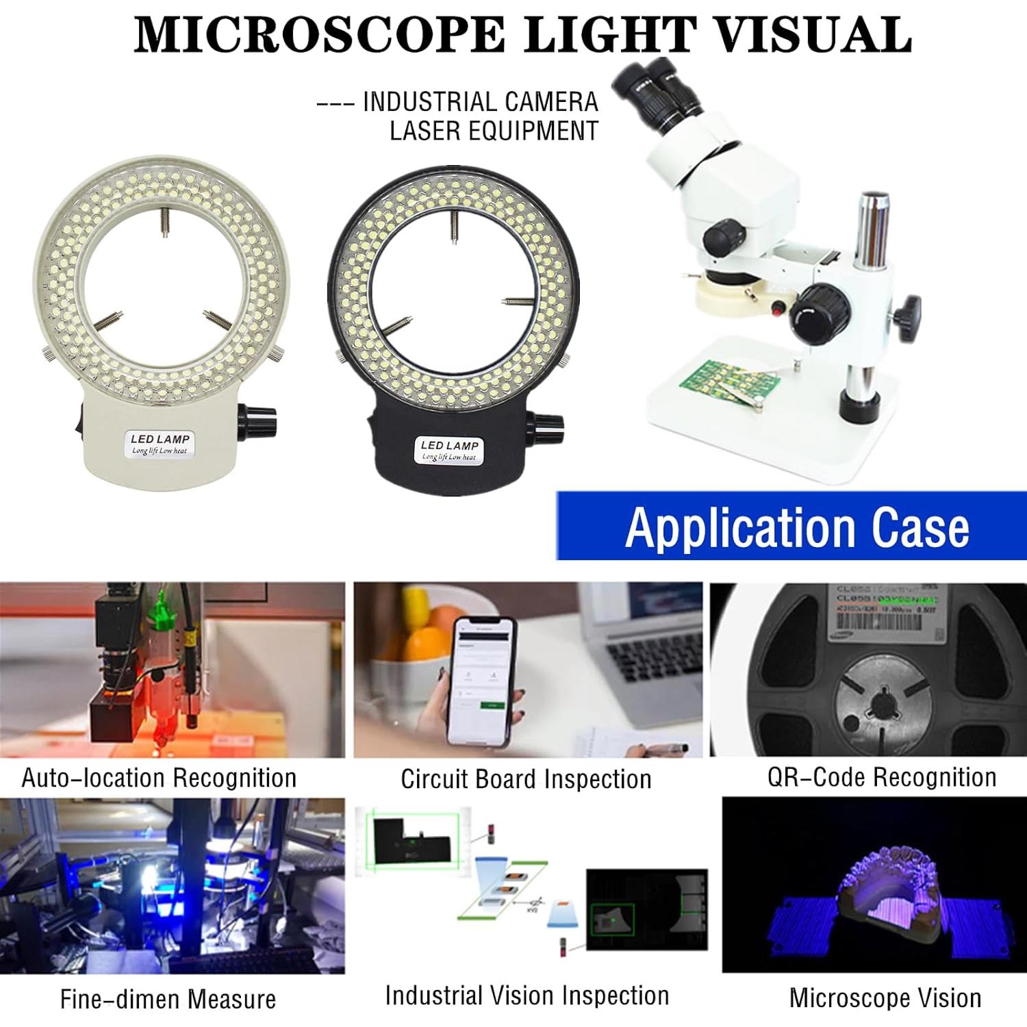 Iluminador LED Anular para Microscopio MeYourRow 144W Negro
