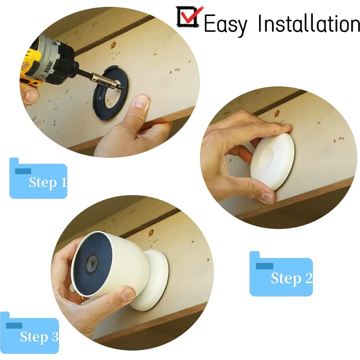 Soporte de pared para cámara Google Nest Cam exterior - 2 piezas