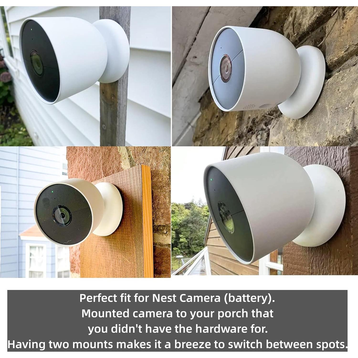 Soporte de pared para cámara Google Nest Cam exterior - 2 piezas