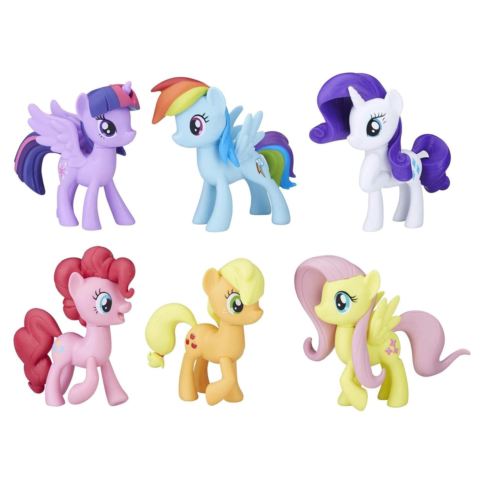 Set de Figuras Mi Pequeño Pony Mane 6 - Hasbro 6 Piezas 7.62 cm