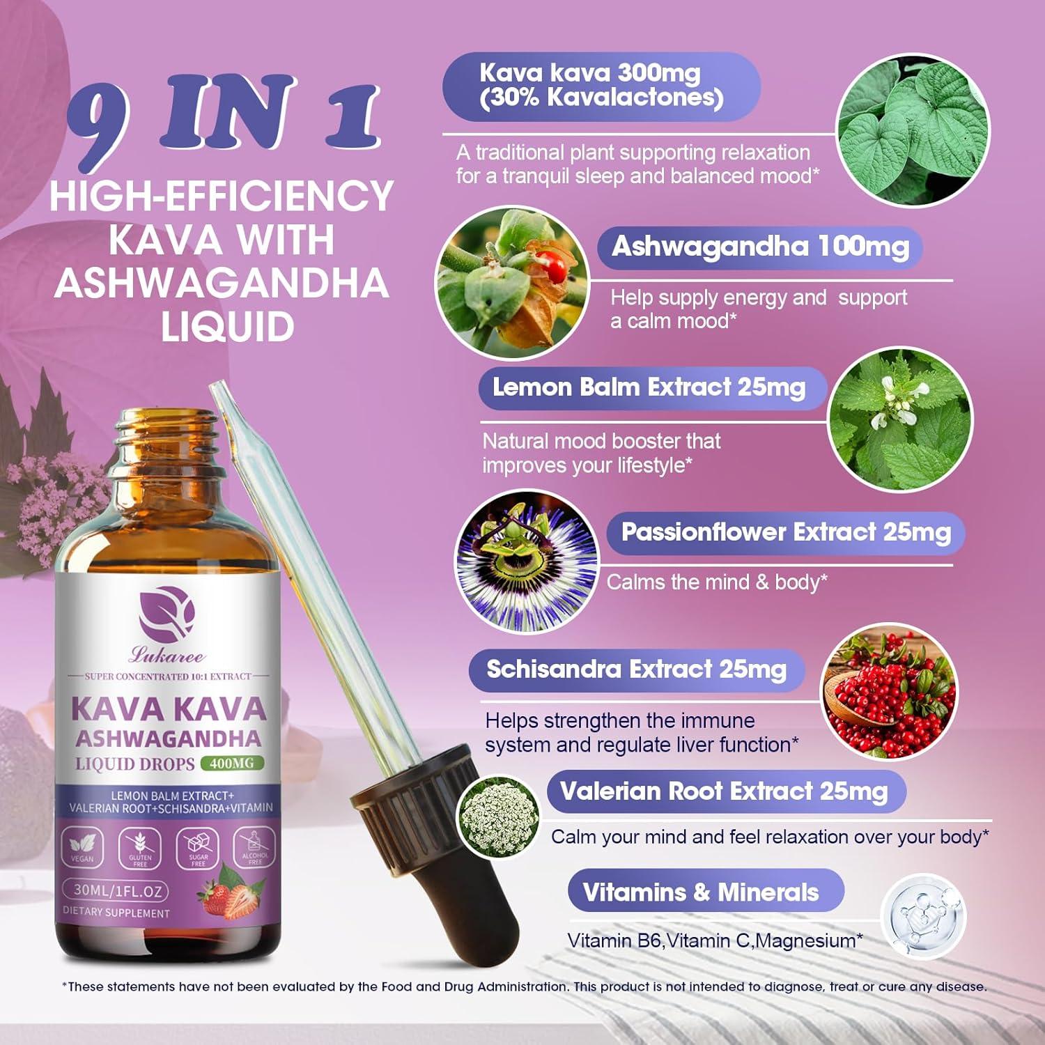 Extracto Líquido de Kava Kava Lukaree 29.57 ml Vegano