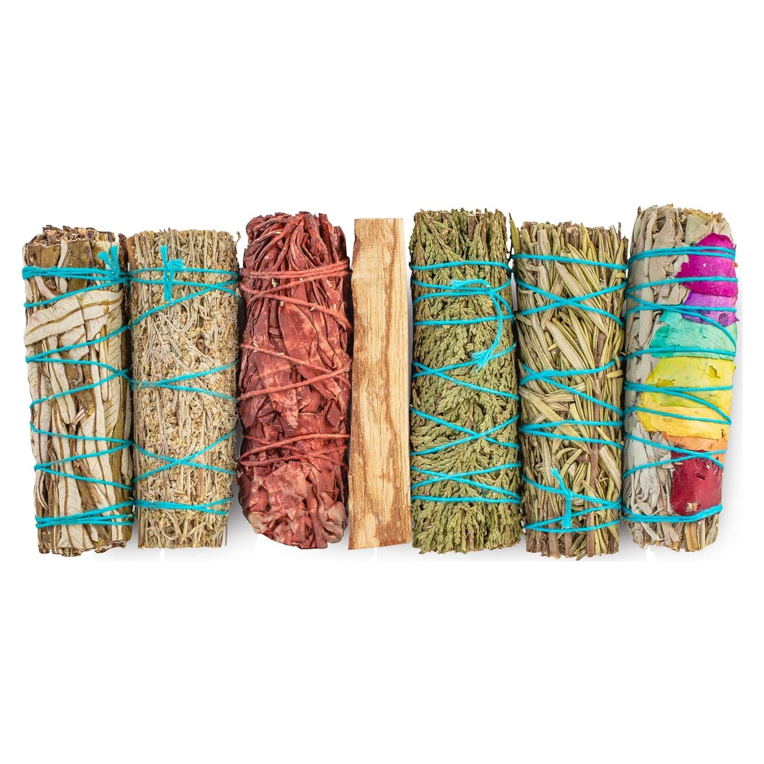 Kit de Smudging 7 Salvia Blanca y Aromas Naturales JL Local