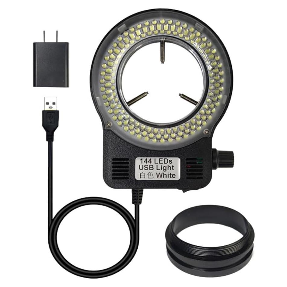 Luz de Anillo LED Gringoo 64 LED Ajustable para Microscopio