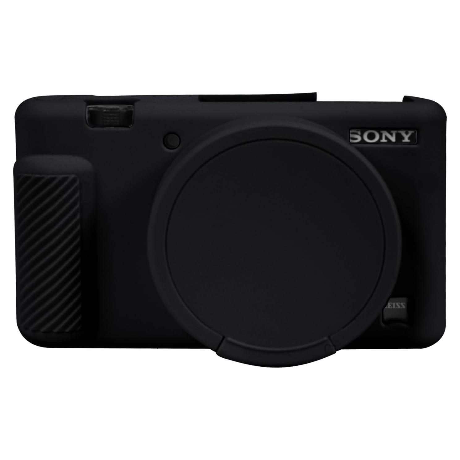 Funda protectora de silicona para cámara Sony ZV-1 negra
