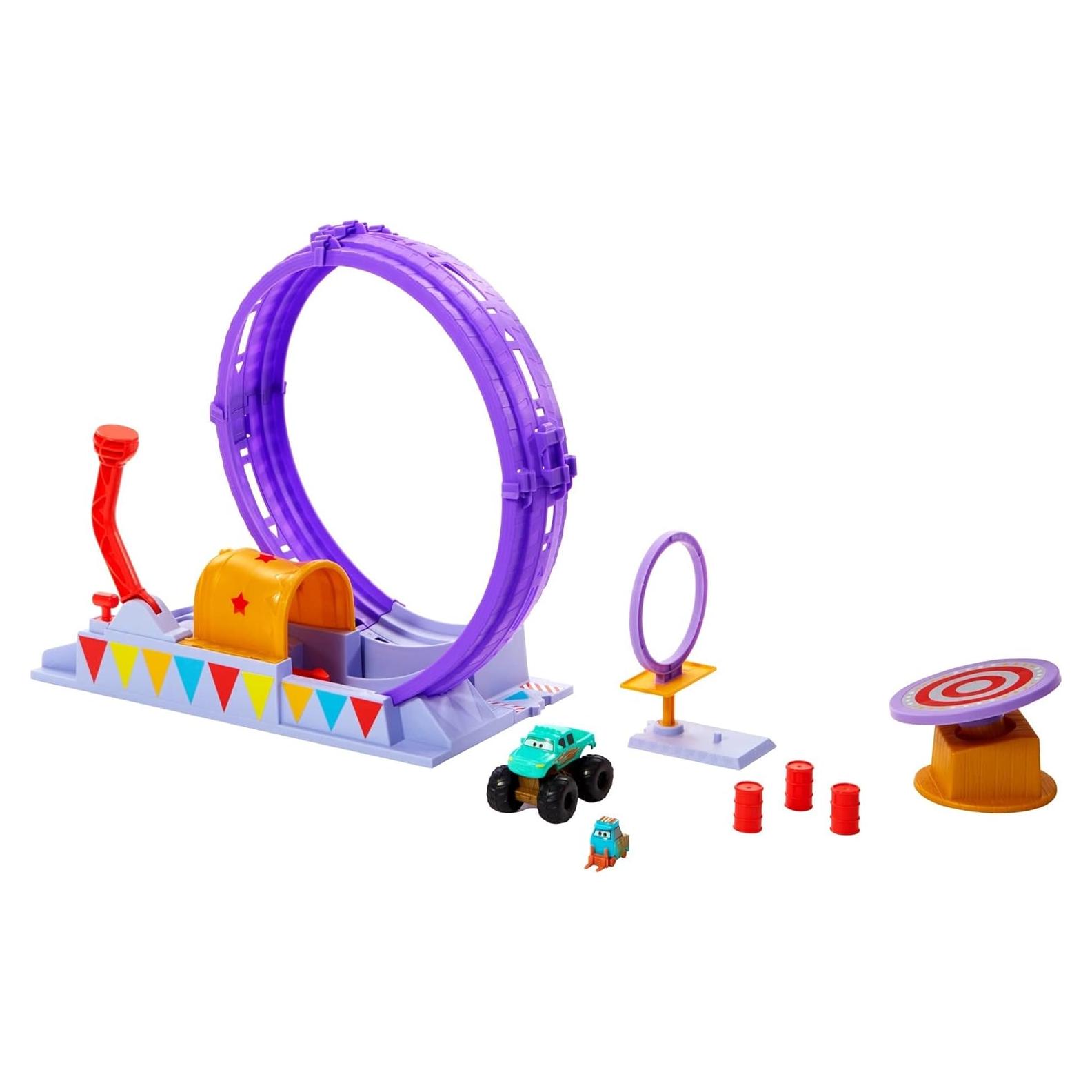 Mattel Cars Playset Circo con Ivy Monster Truck y Lanzador