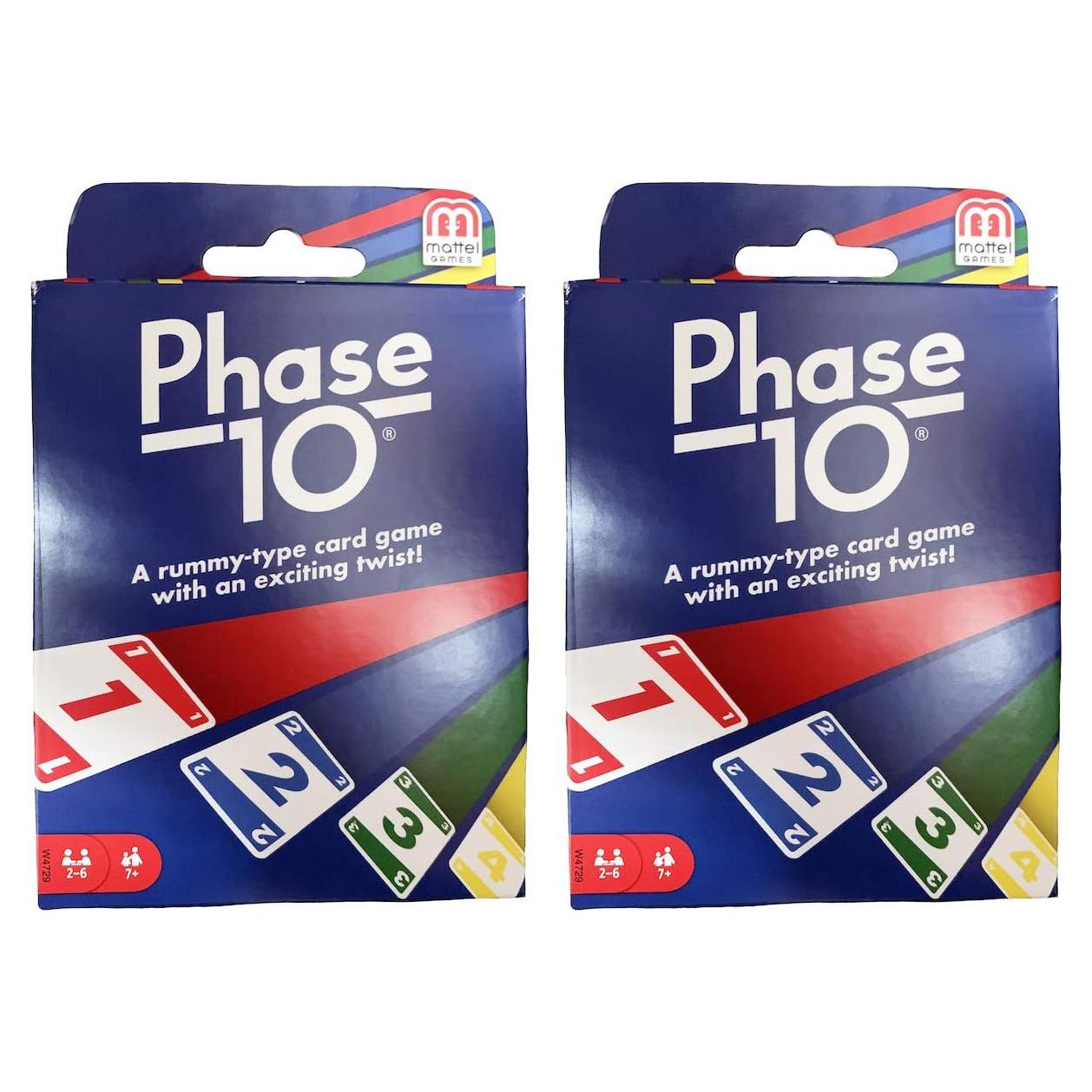 Juego de Cartas Phase 10 Mattel - Paquete de 2 Juegos