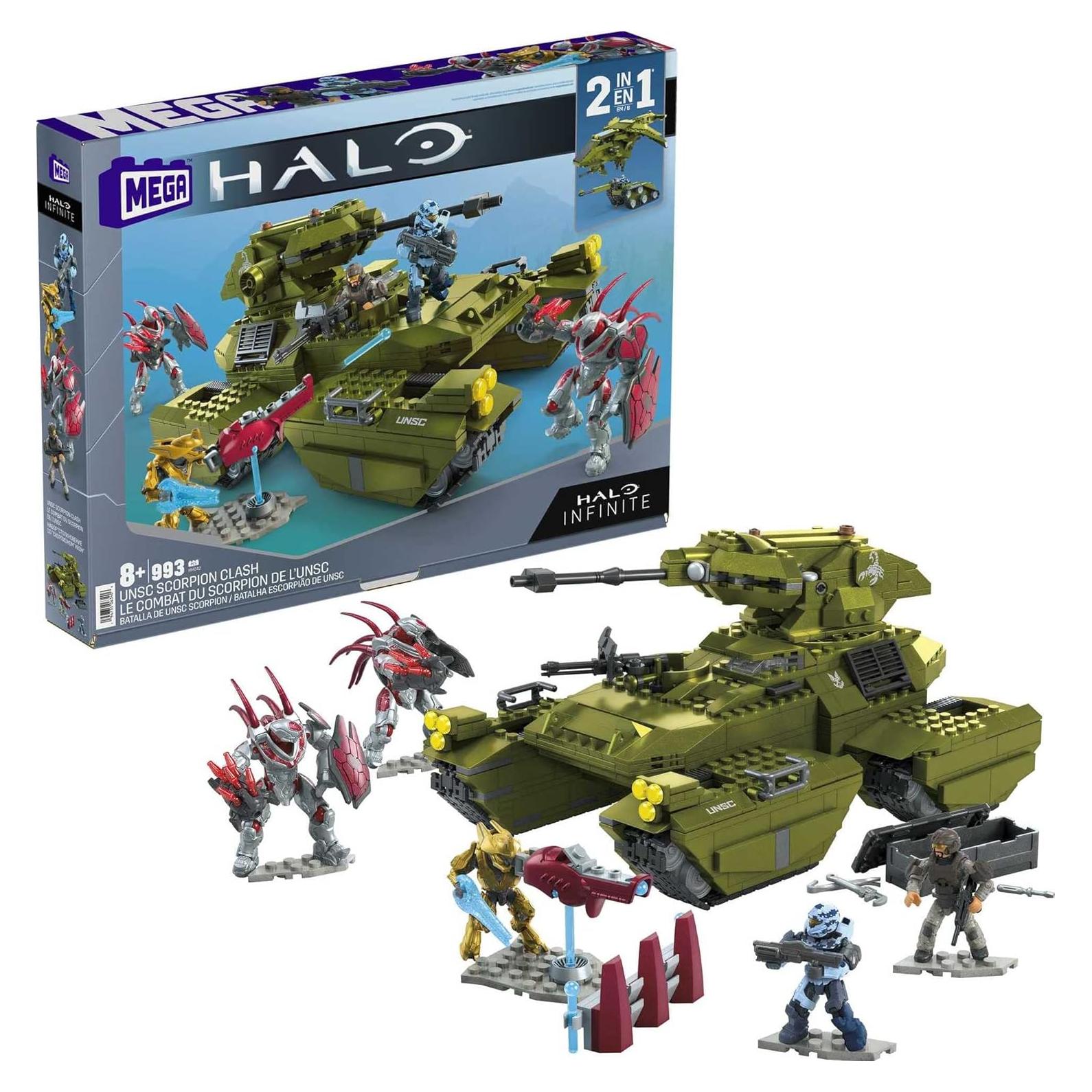 Set de Construcción MEGA Halo Tanque Scorpion UNSC 993 Piezas