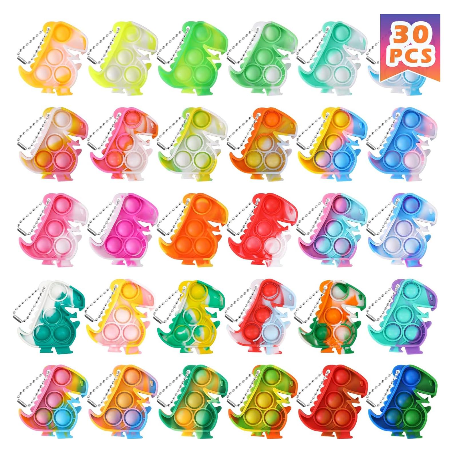 Llavero Antiestrés Dinosaurios PICcircuit - Paquete de 30 Unidades