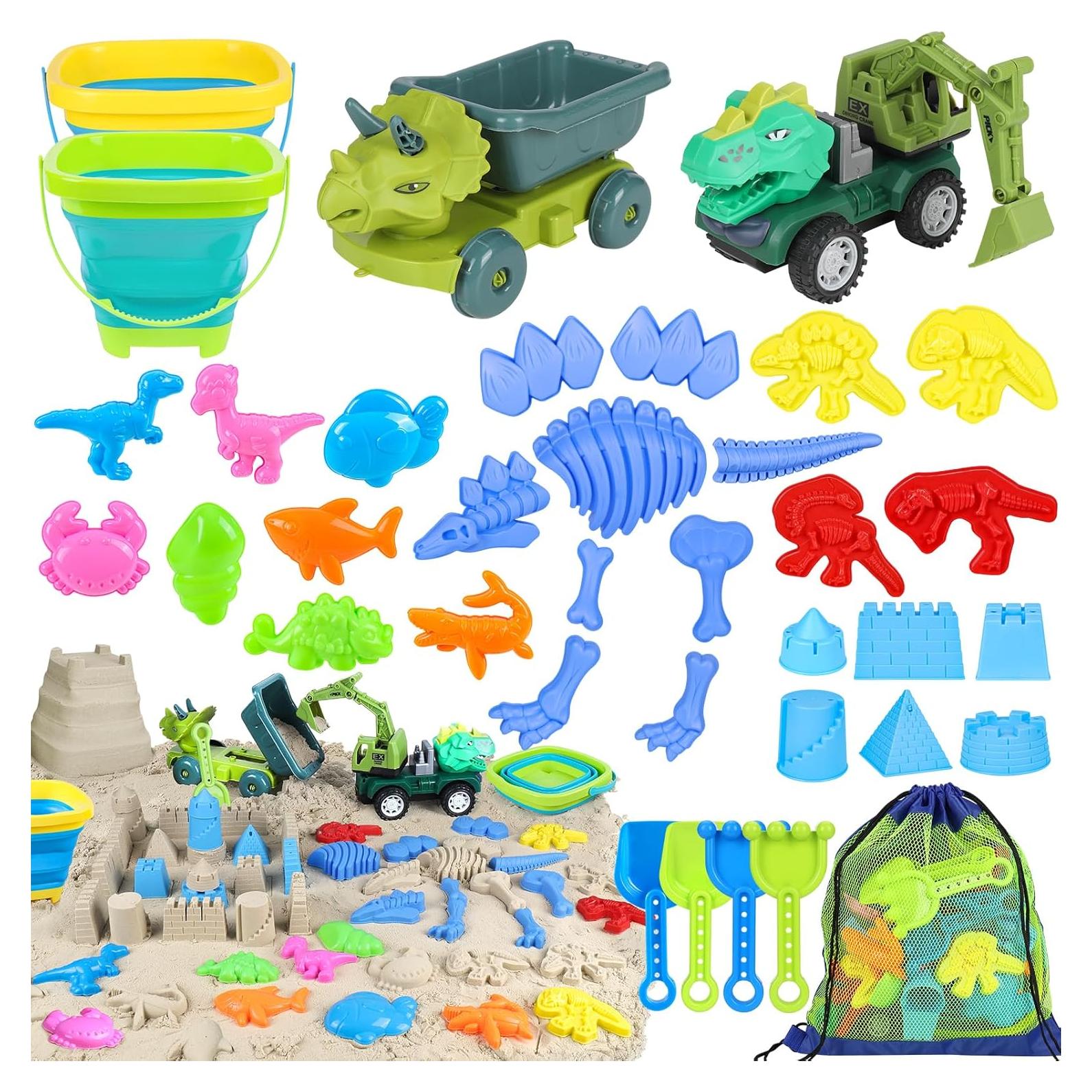 Juego de Juguetes de Playa FUSPWEAO 36 Piezas para Niños