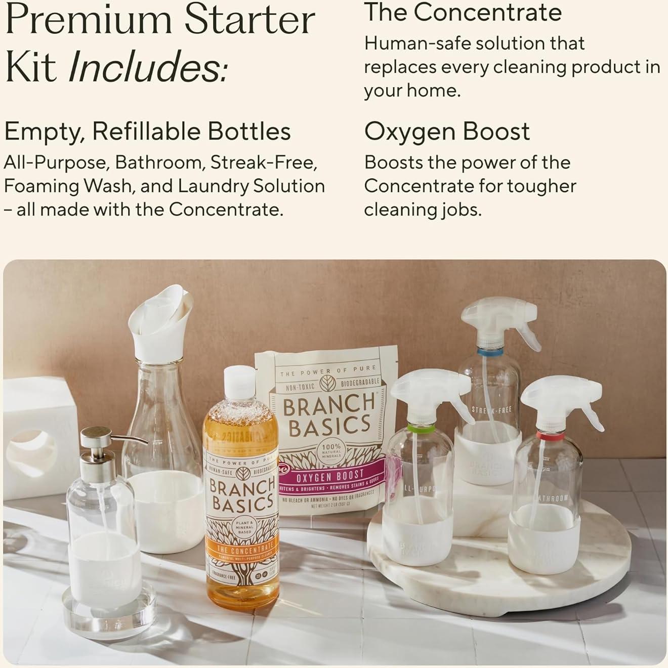 Kit de Limpieza Ecológico Branch Basics - 5 Botellas de Vidrio