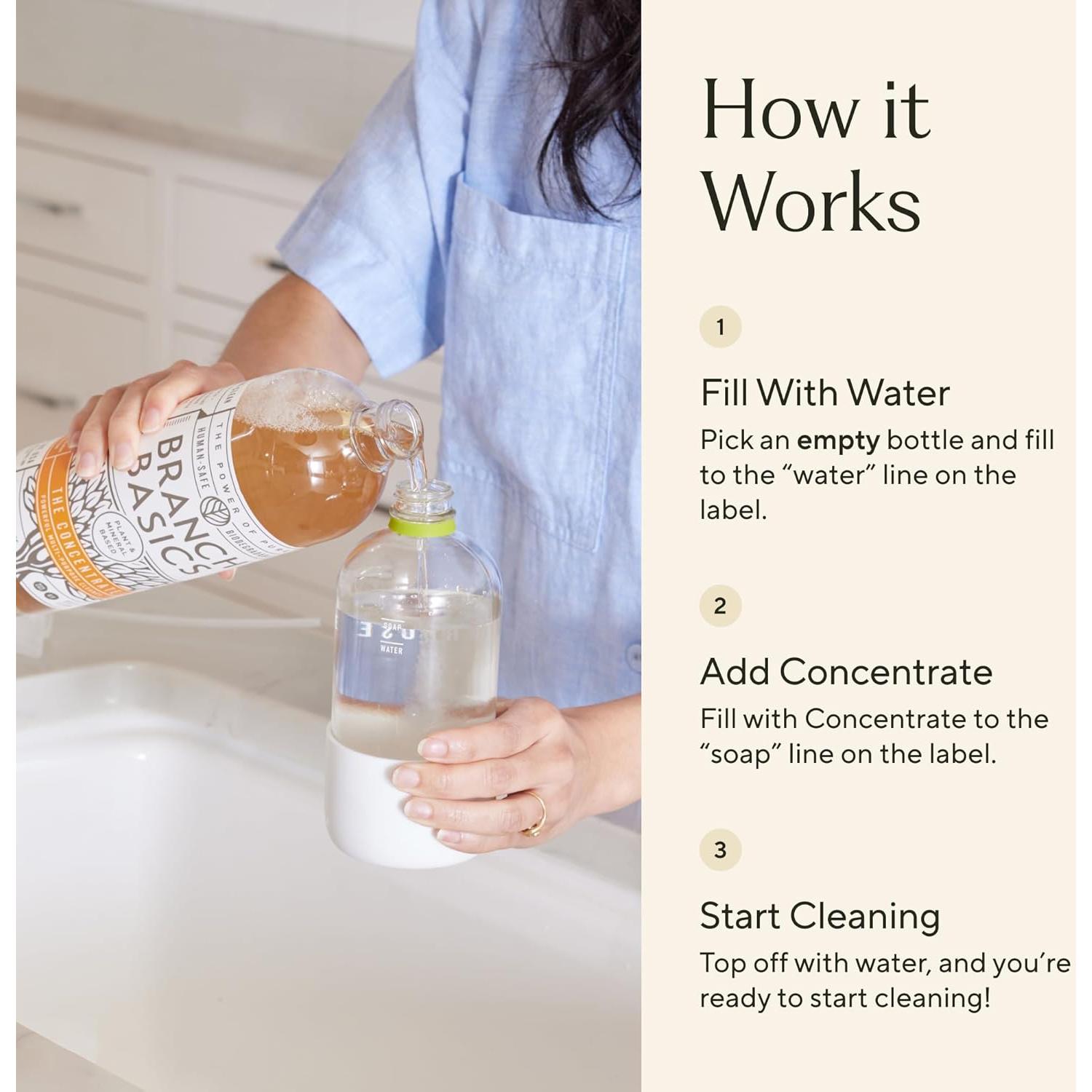 Kit de Limpieza Ecológico Branch Basics - 5 Botellas de Vidrio