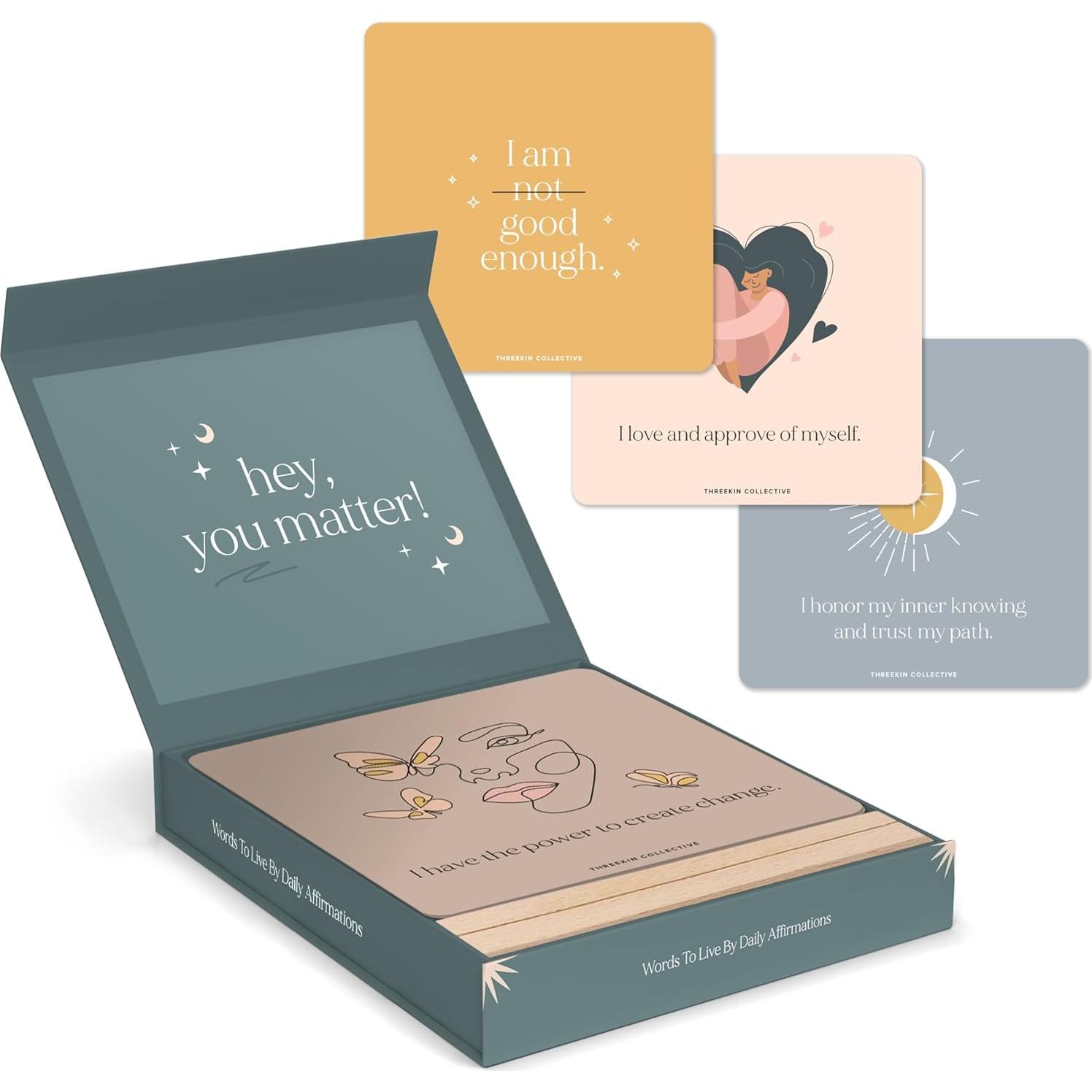 Tarjetas de Afirmación ThreeKin - 30 Mensajes Positivos