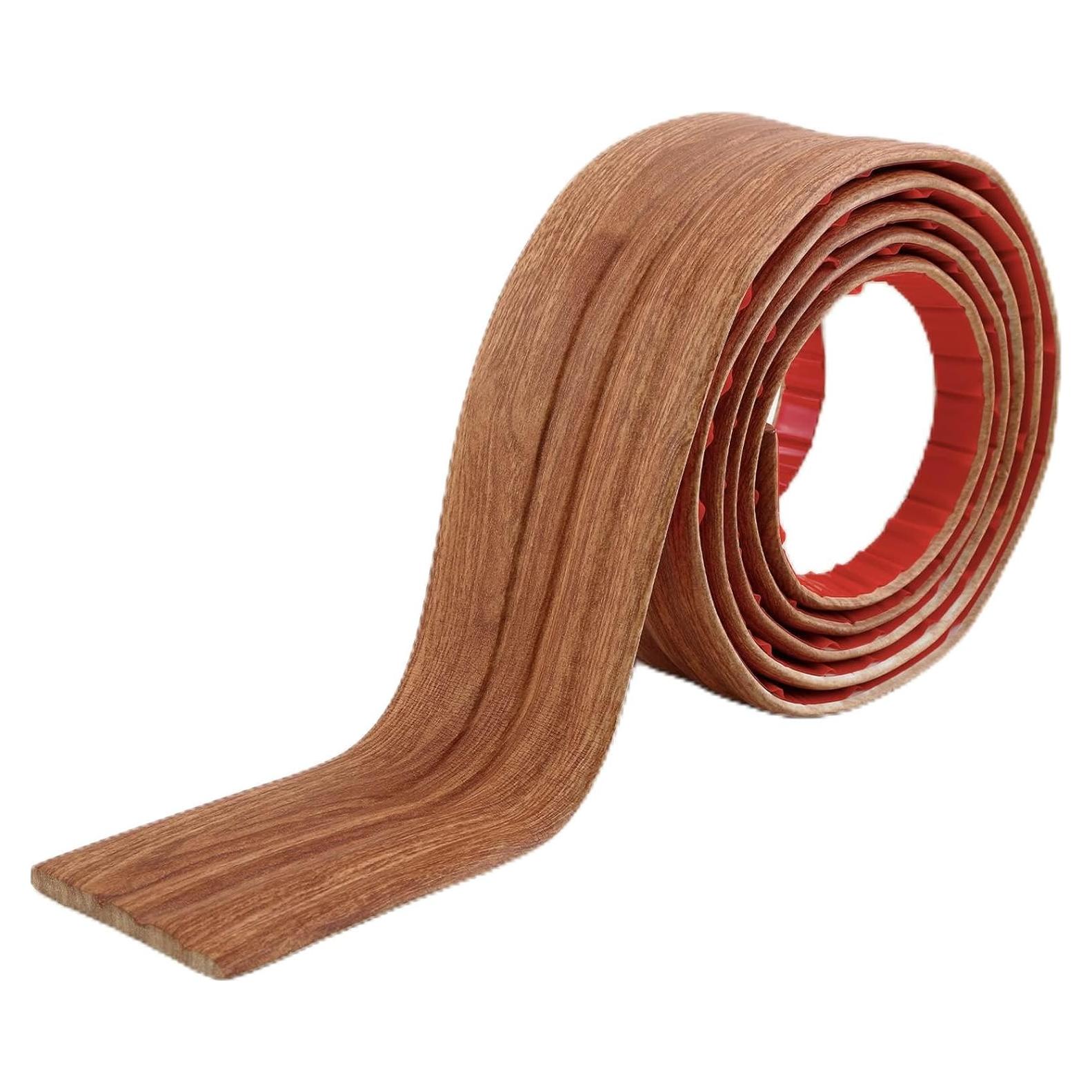 Moldura de Piso Flexible Gaahing 2.99m Autoadhesiva Color Madera