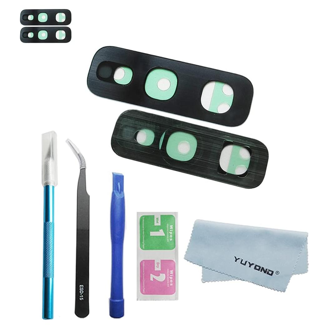 Reemplazo Lente de Cristal Cámara Trasera YUYOND para S10e Negro