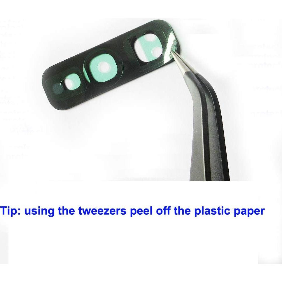 Reemplazo Lente de Cristal Cámara Trasera YUYOND para S10e Negro