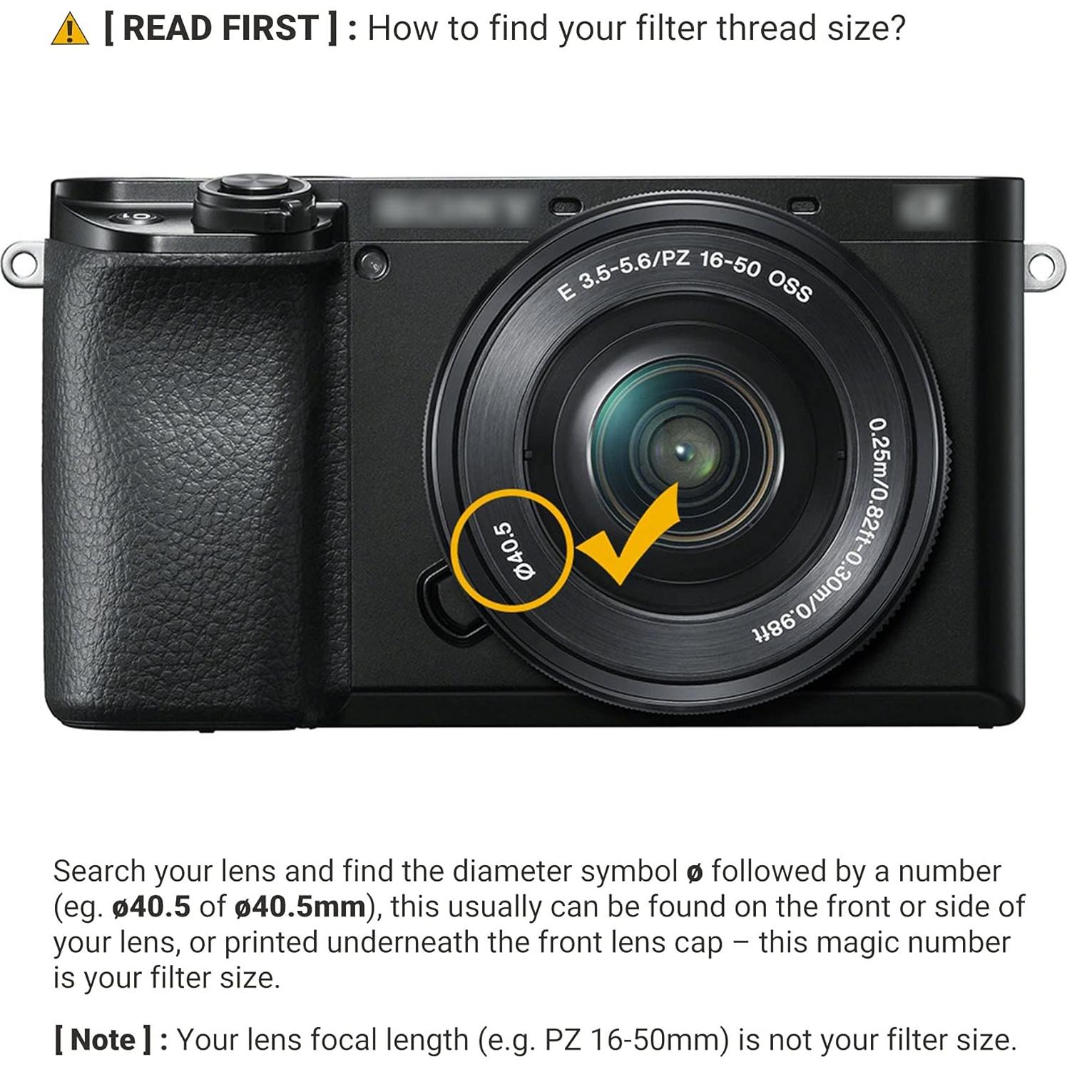 Filtro ND Variable JJC 40.5mm ND2-2000 para Cámaras Sony