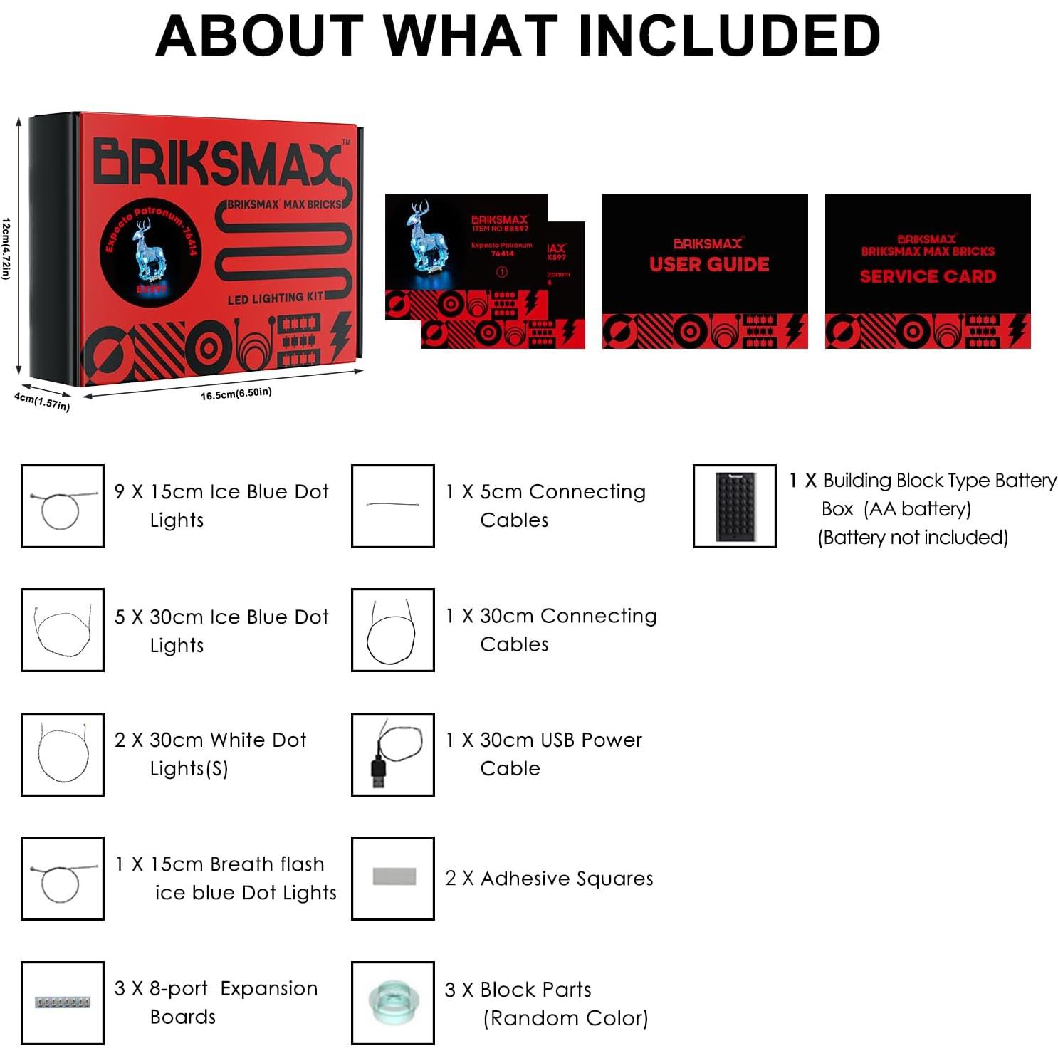 Kit de Iluminación LED BRIKSMAX para LEGO 76414 Expecto Patronum